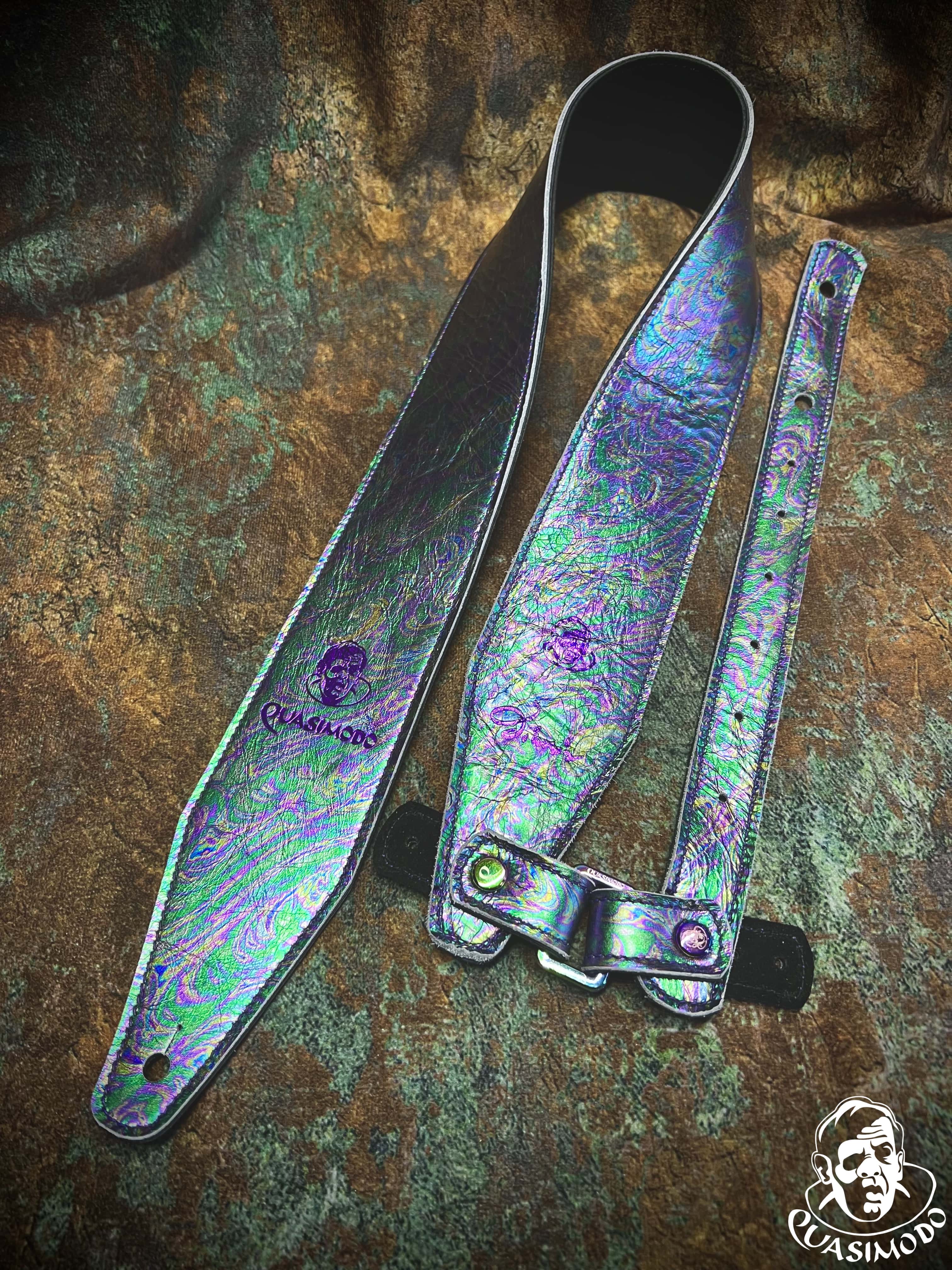 Image of Limited edition custom guitar strap-Face-Limit Design-L-002