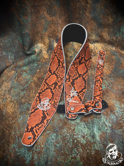 Image of Limited edition custom guitar strap-Face-Limit Design-L-012