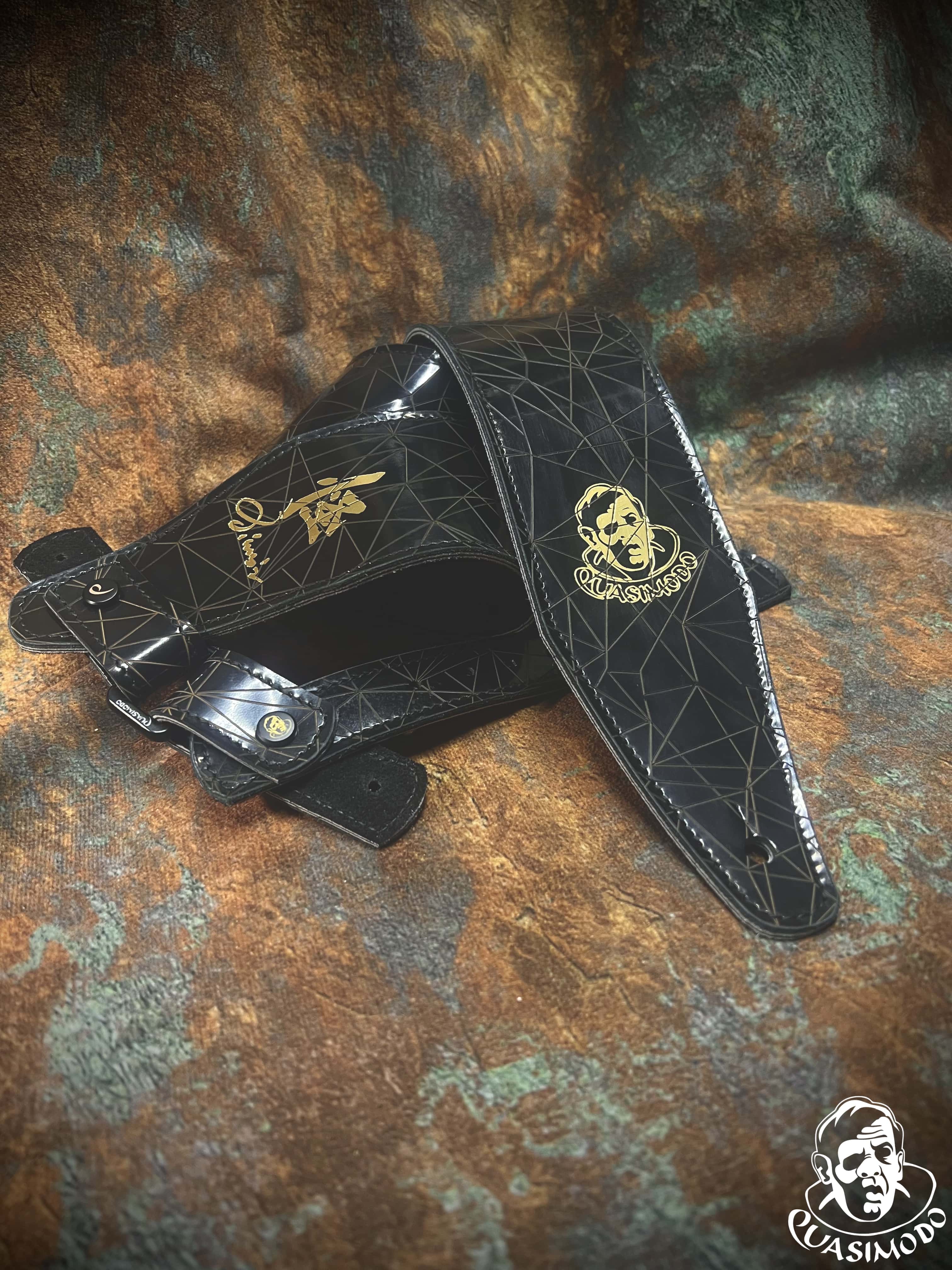 Image of Limited edition custom guitar strap-Face-Limit Design-L-017