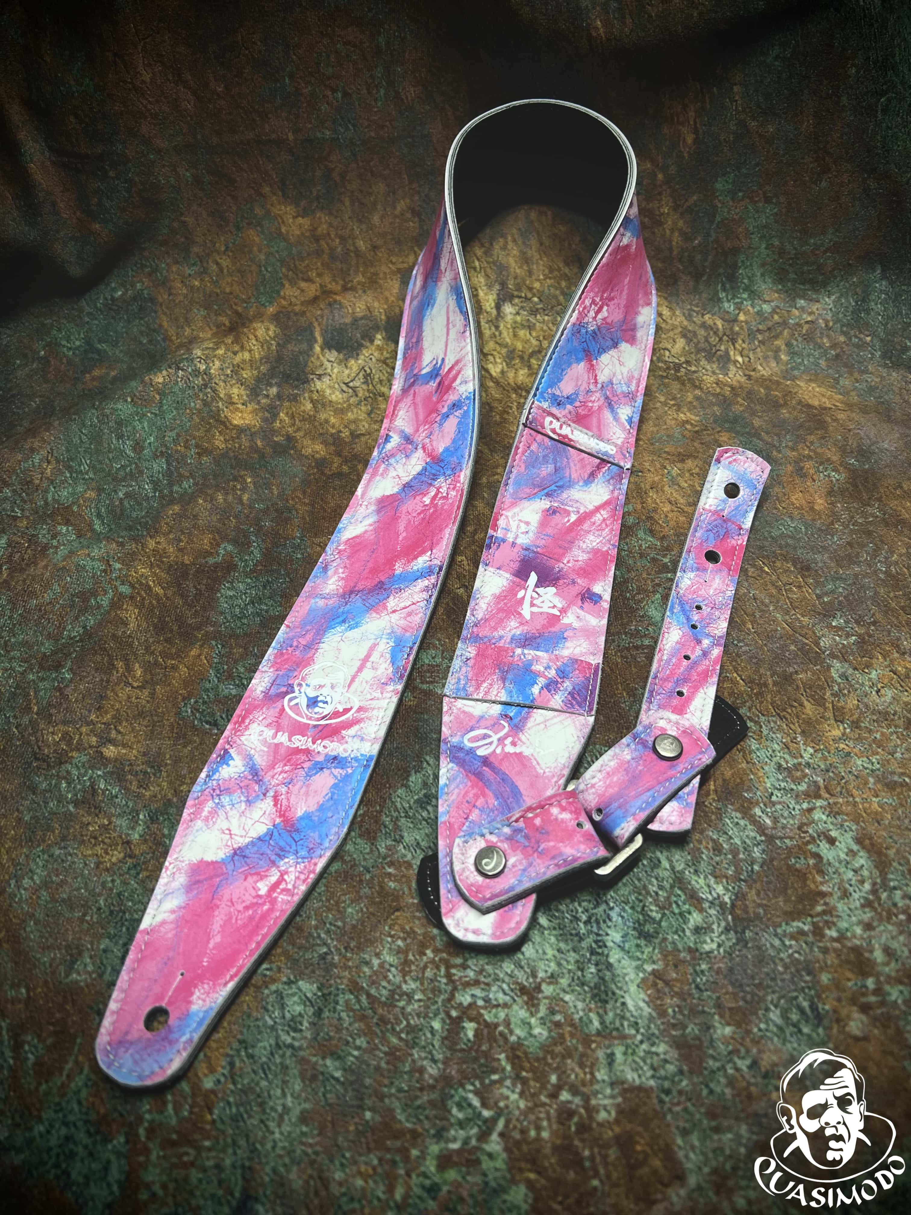 Image of Limited edition custom guitar strap-Face-Limit Design-L-026