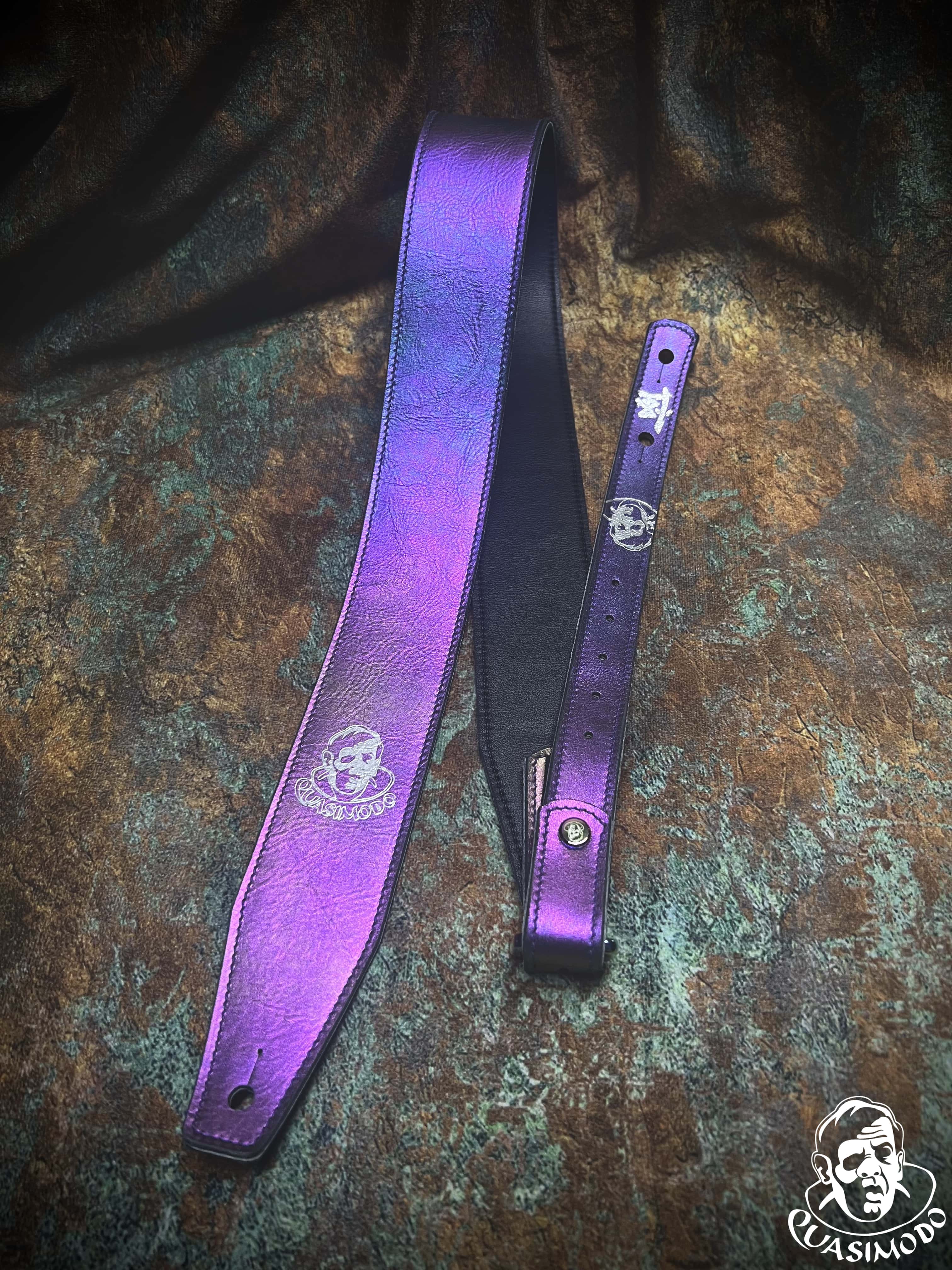 Image of Limited edition custom guitar strap-Face-Limit Design-L-028