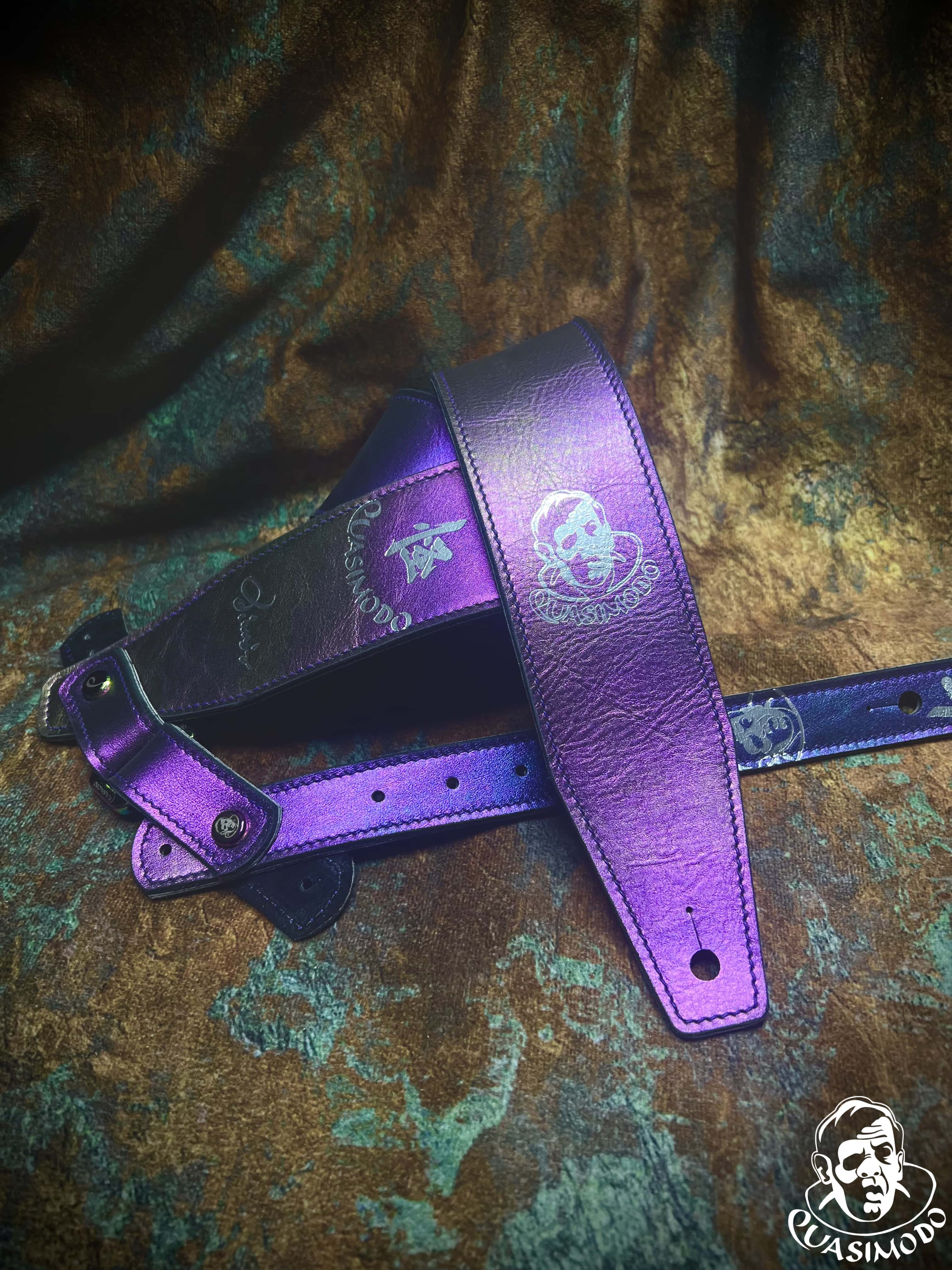 Image of Limited edition custom guitar strap-Face-Limit Design-L-028