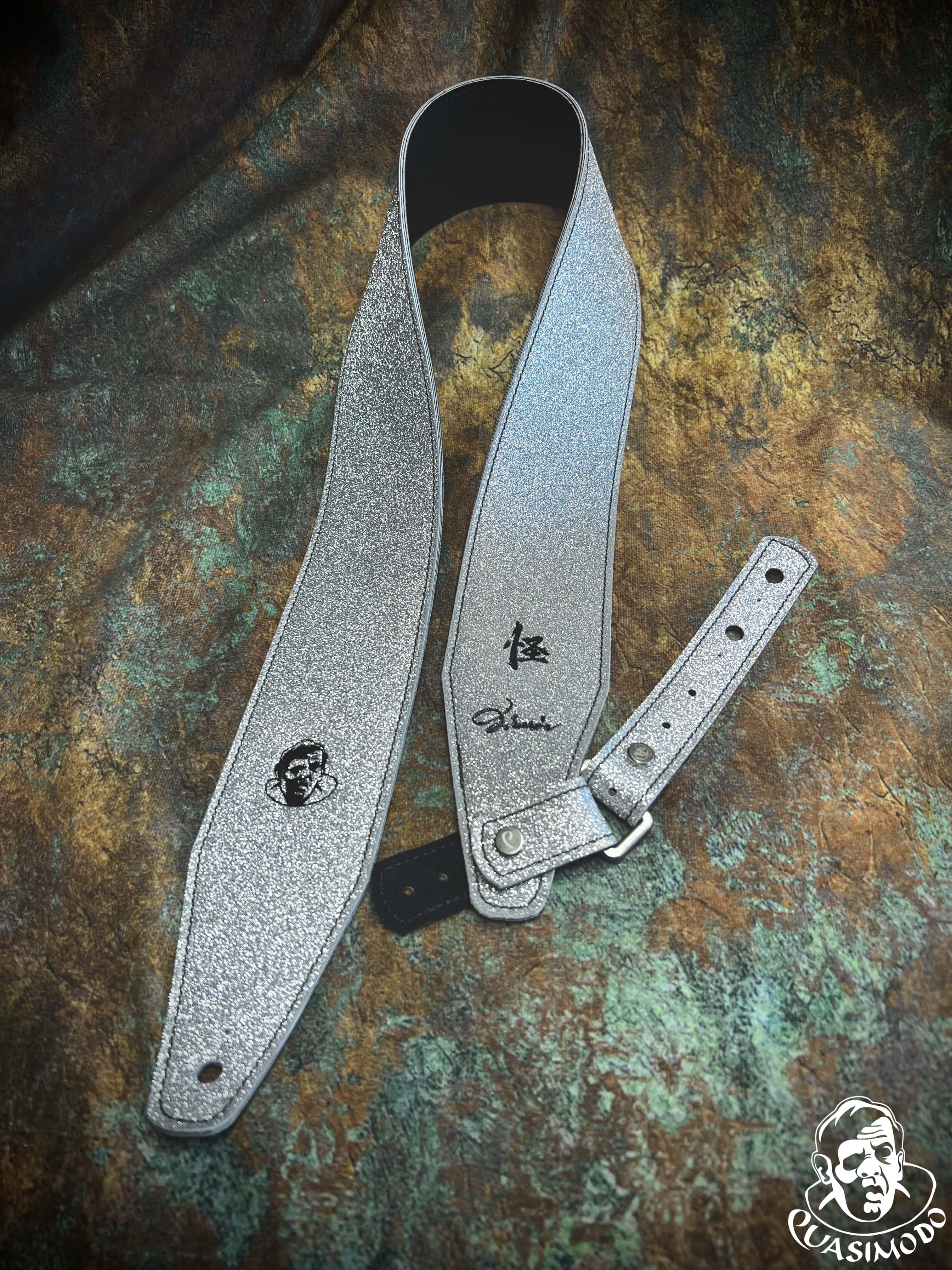 Image of Limited edition custom guitar strap-Face-Limit Design-L-031