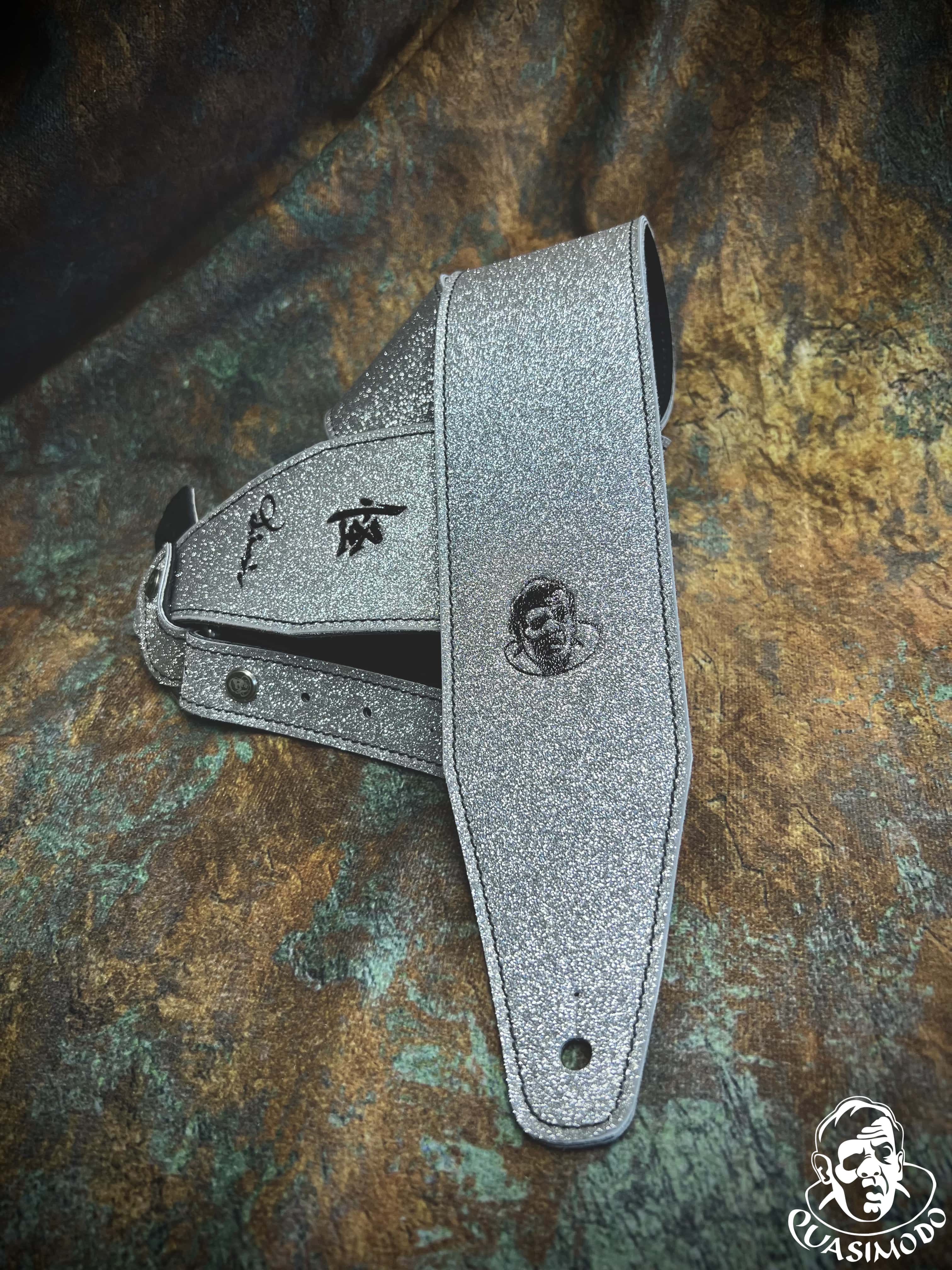 Image of Limited edition custom guitar strap-Face-Limit Design-L-031