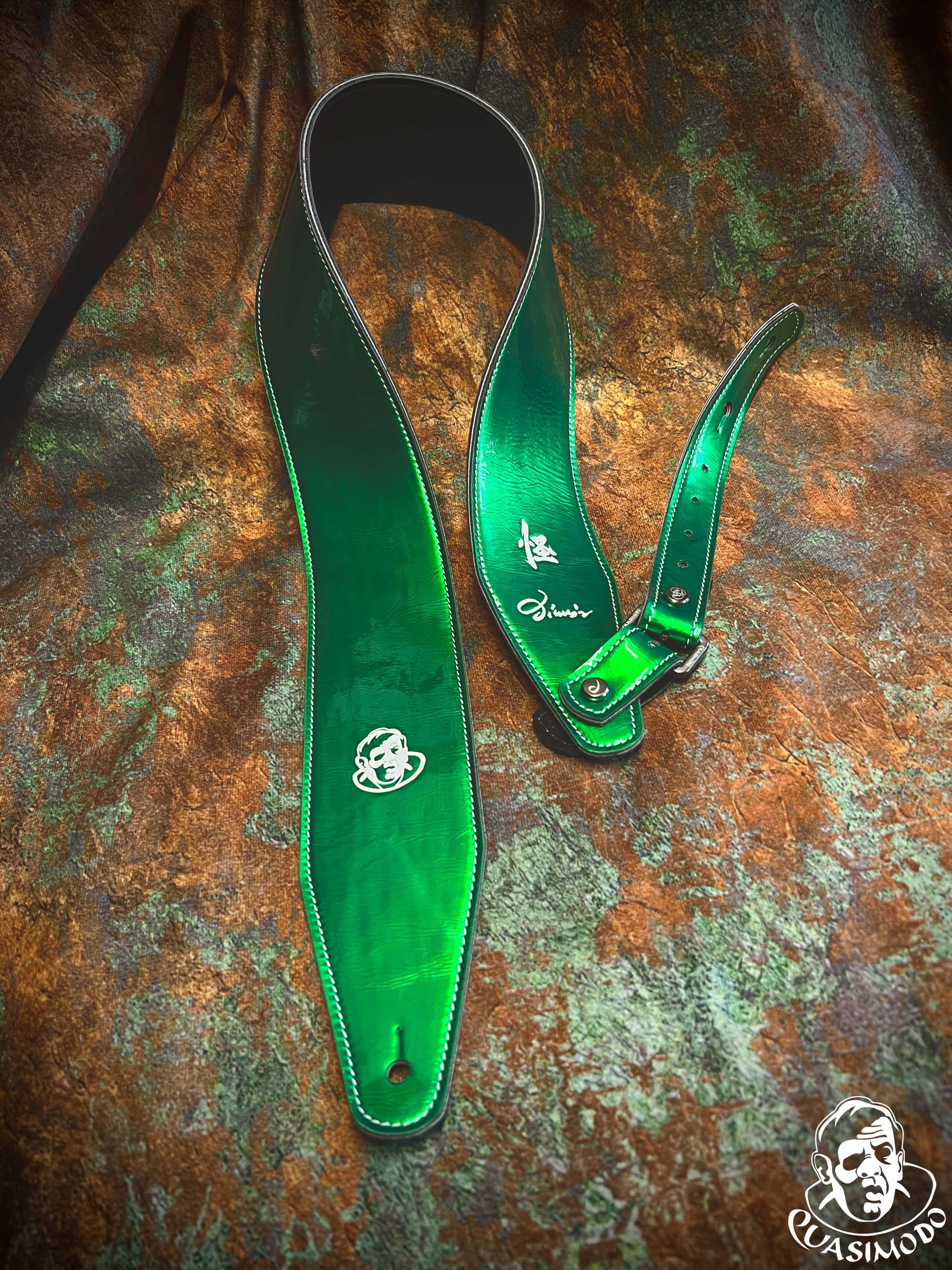 Image of Limited edition custom guitar strap-Face-Limit Design-L-032