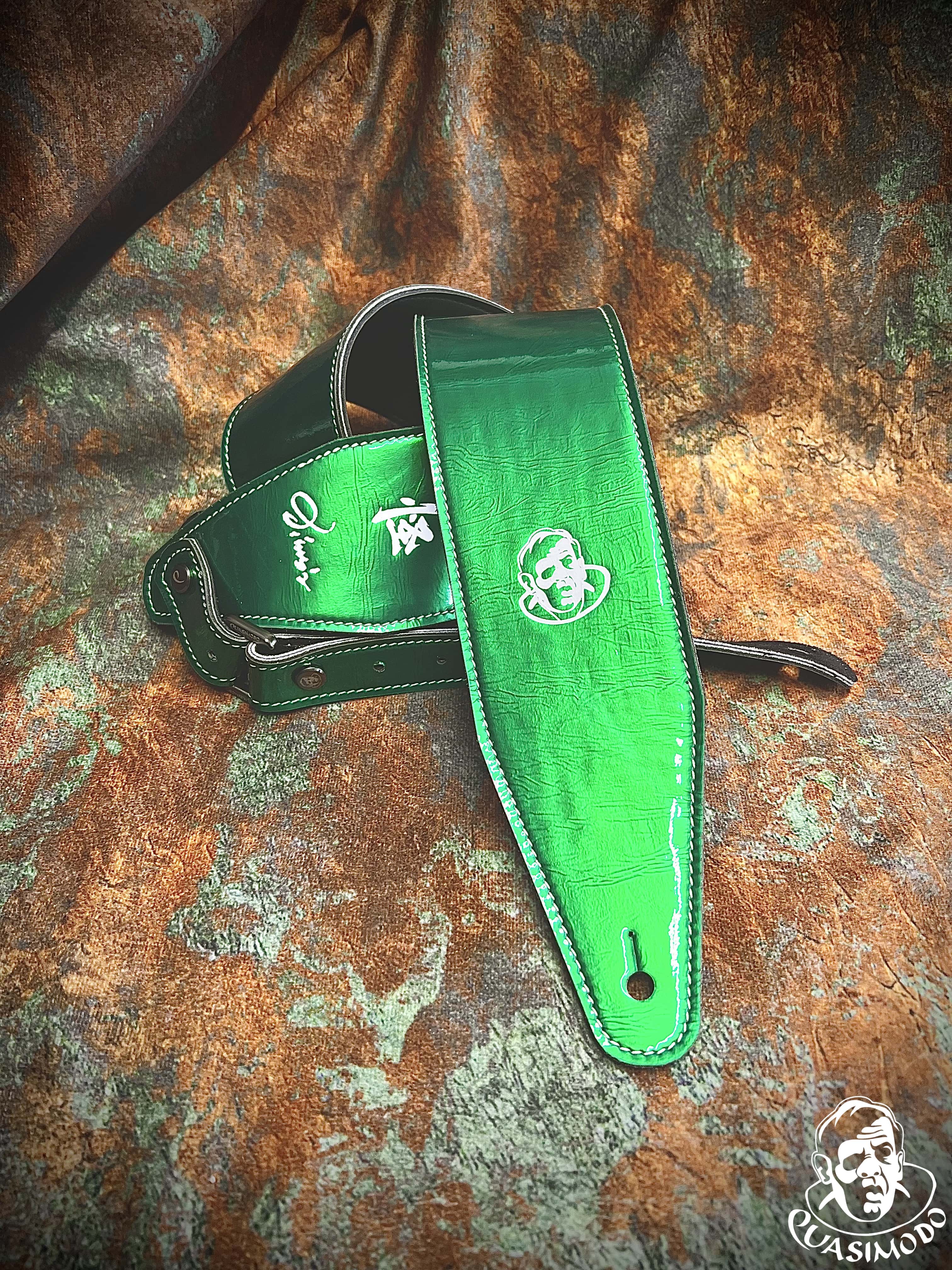 Image of Limited edition custom guitar strap-Face-Limit Design-L-032