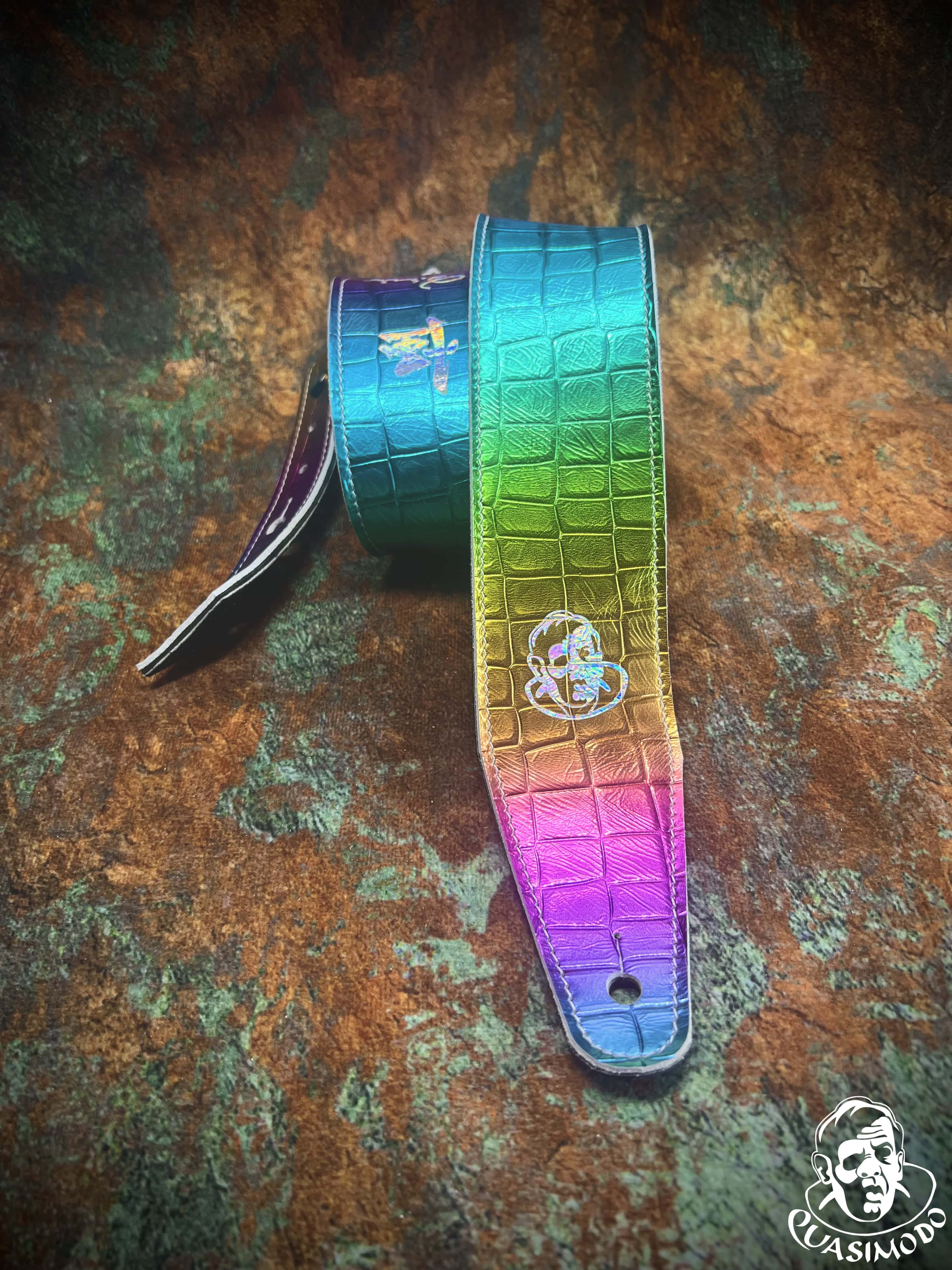 Image of Limited edition custom guitar strap-Face-Limit Design-L-039