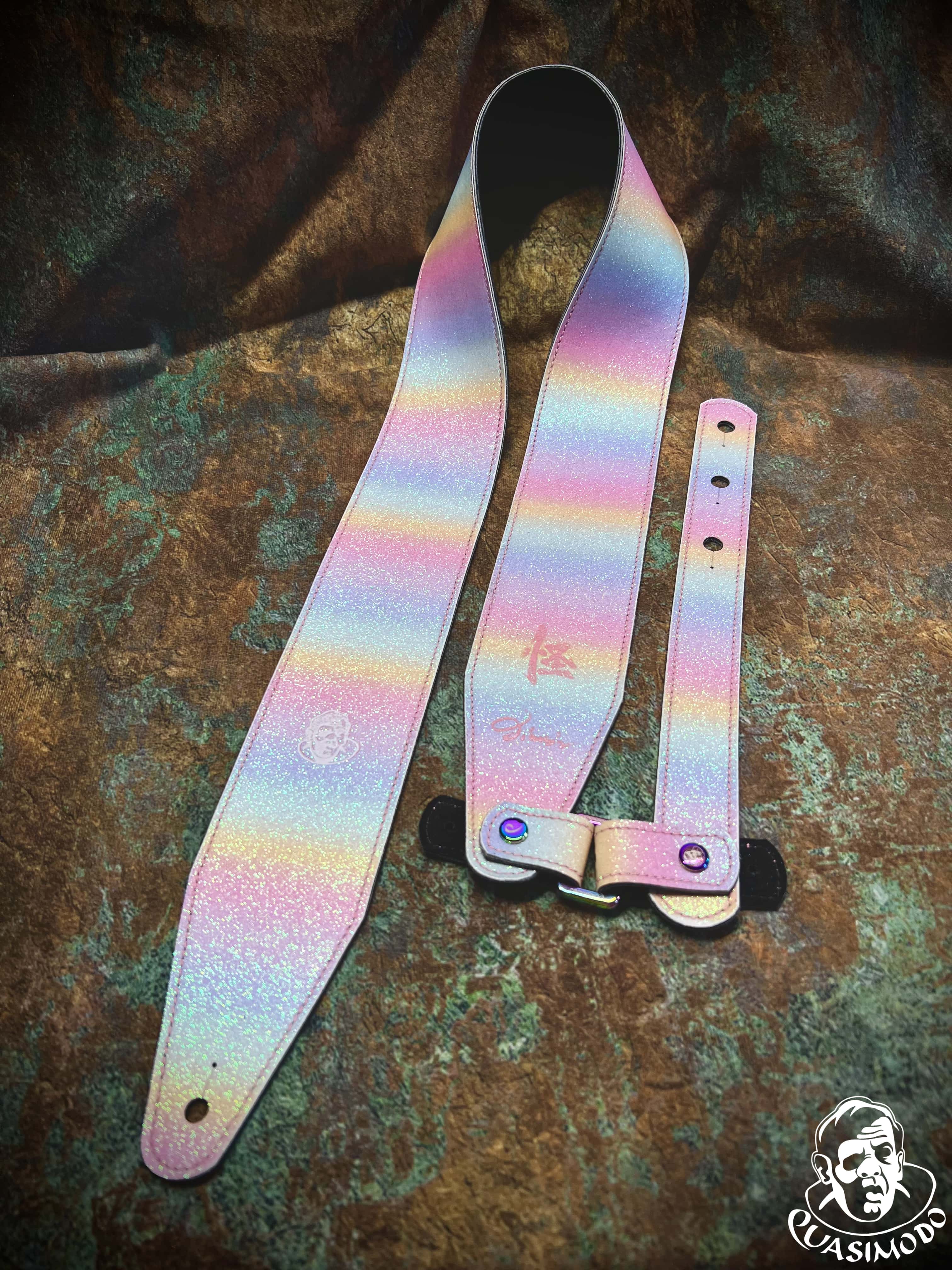 Image of Limited edition custom guitar strap-Face-Limit Design-L-040