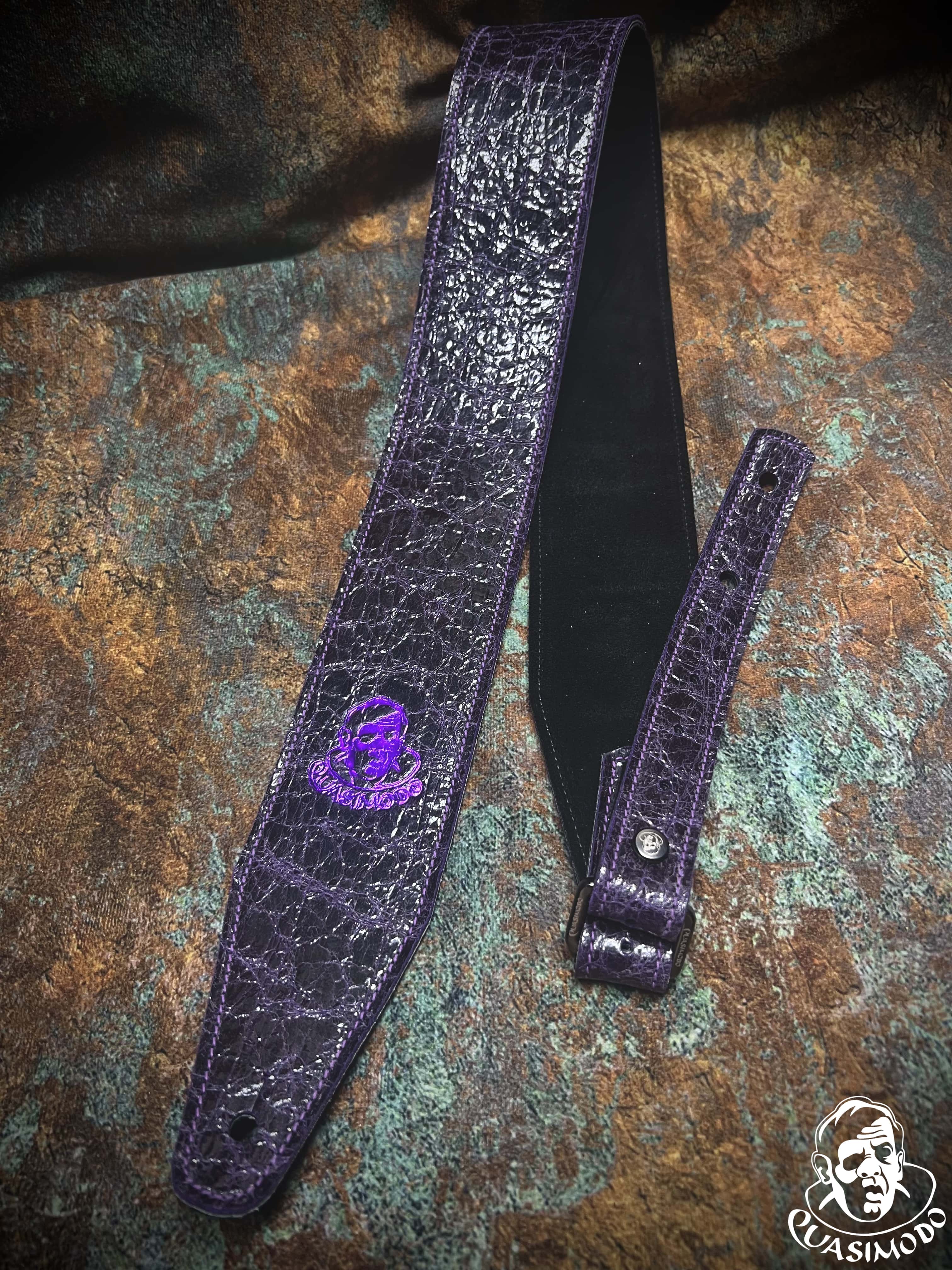 Image of Limited edition custom guitar strap-Face-Limit Design-L-049