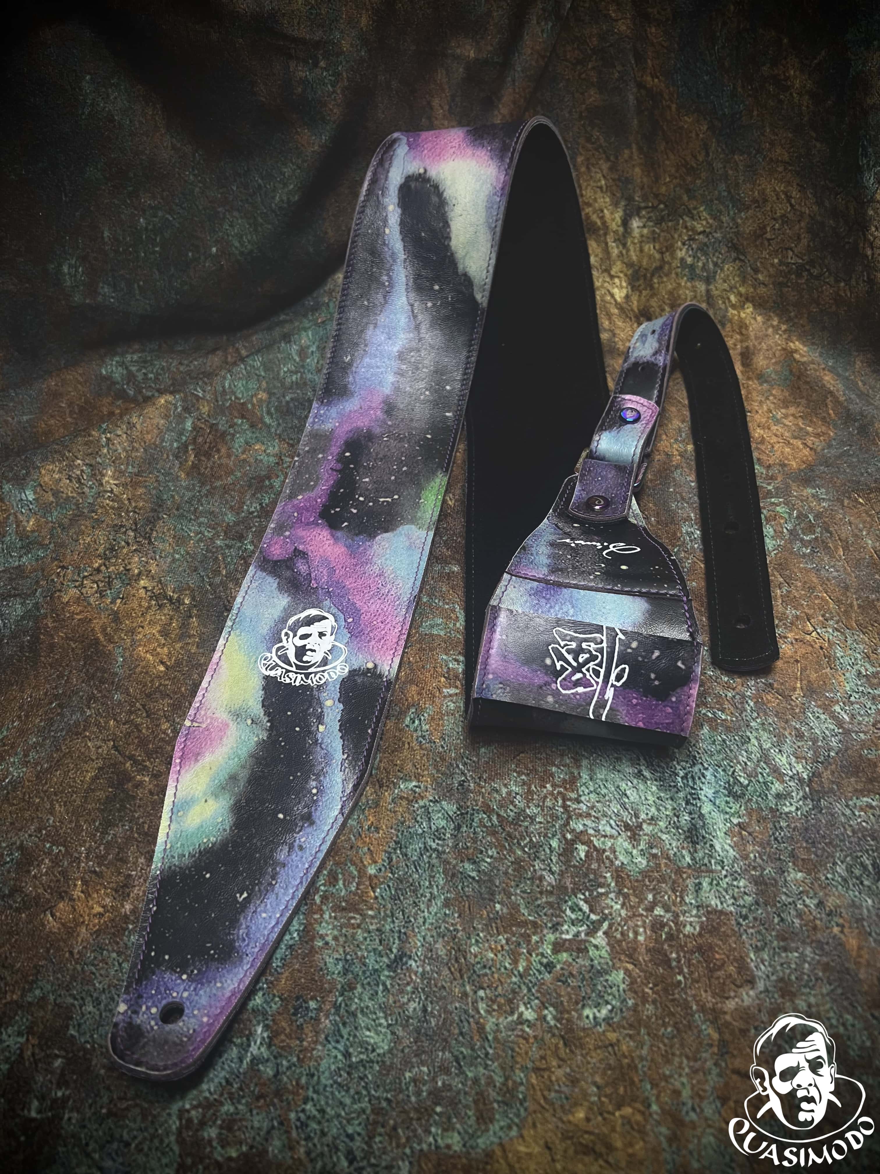 Image of Limited edition custom guitar strap-Face-Limit Design-L-059