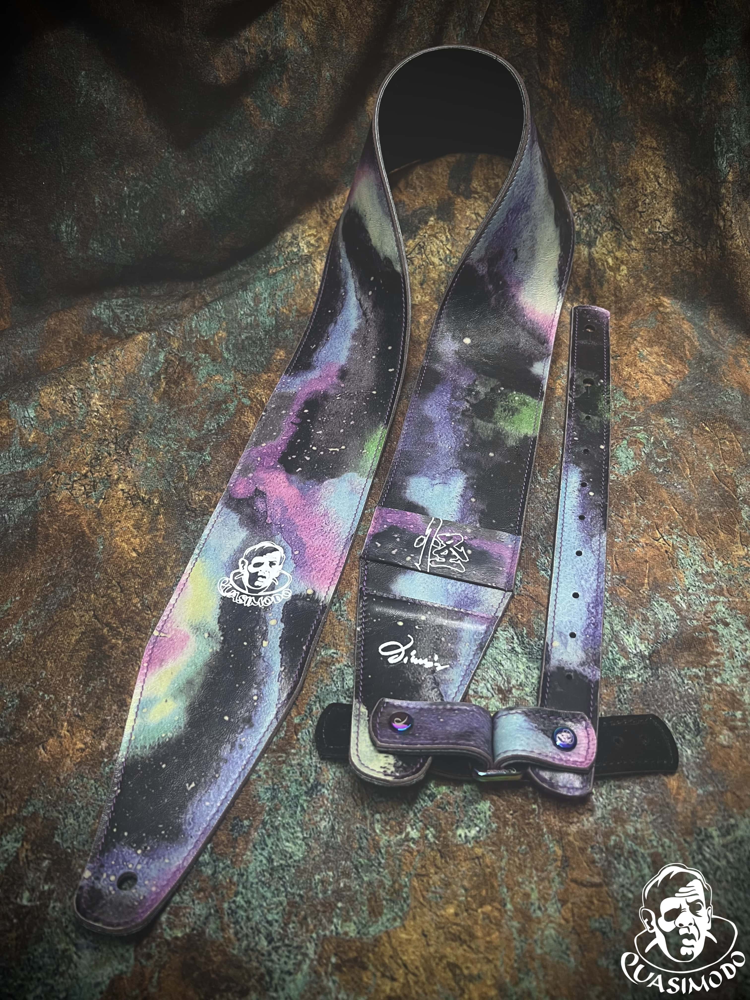 Image of Limited edition custom guitar strap-Face-Limit Design-L-059