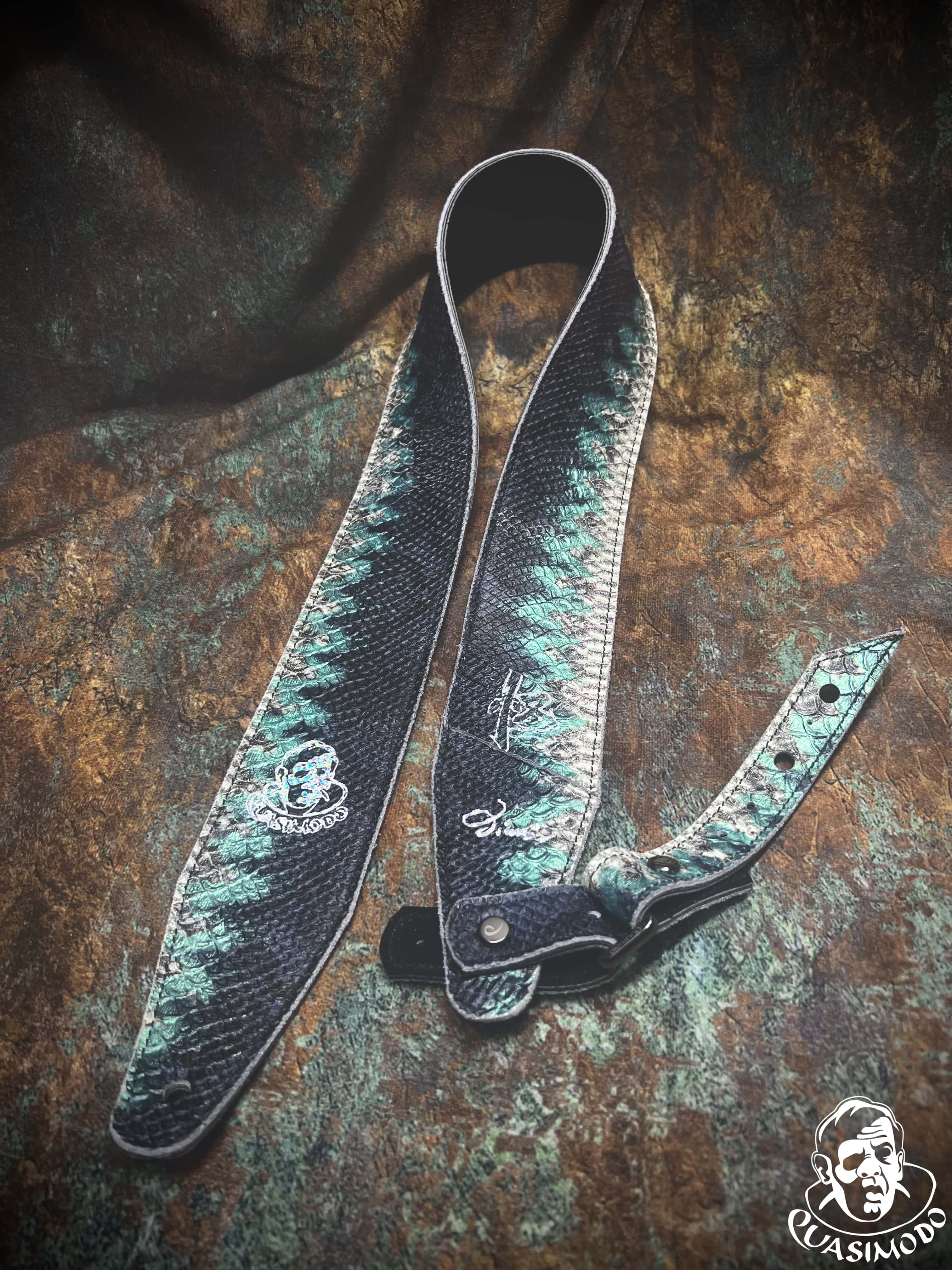 Image of Limited edition custom guitar strap-Face-Limit Design-L-060