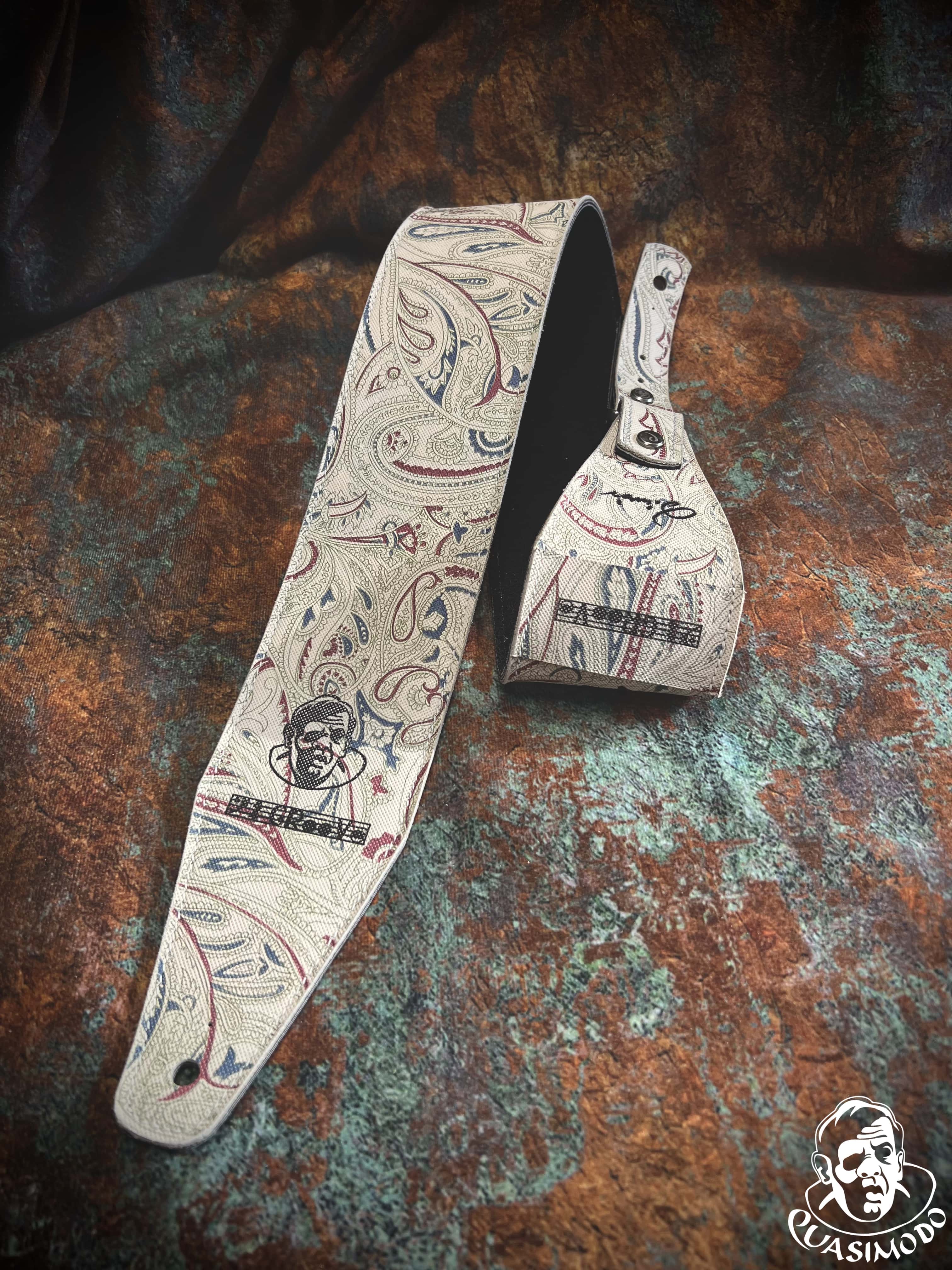 Image of Limited edition custom guitar strap-Face-Limit Design-L-062