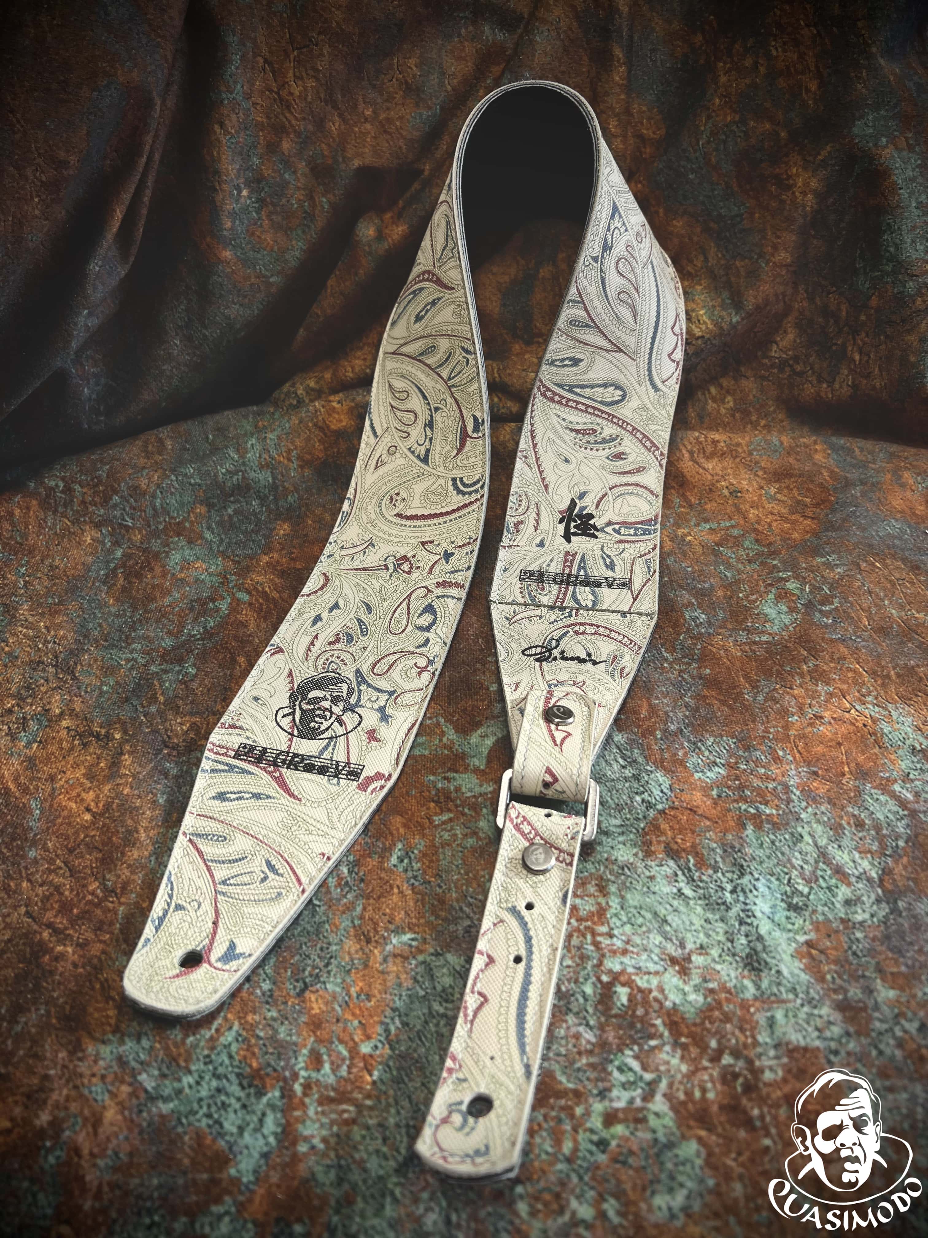 Image of Limited edition custom guitar strap-Face-Limit Design-L-062