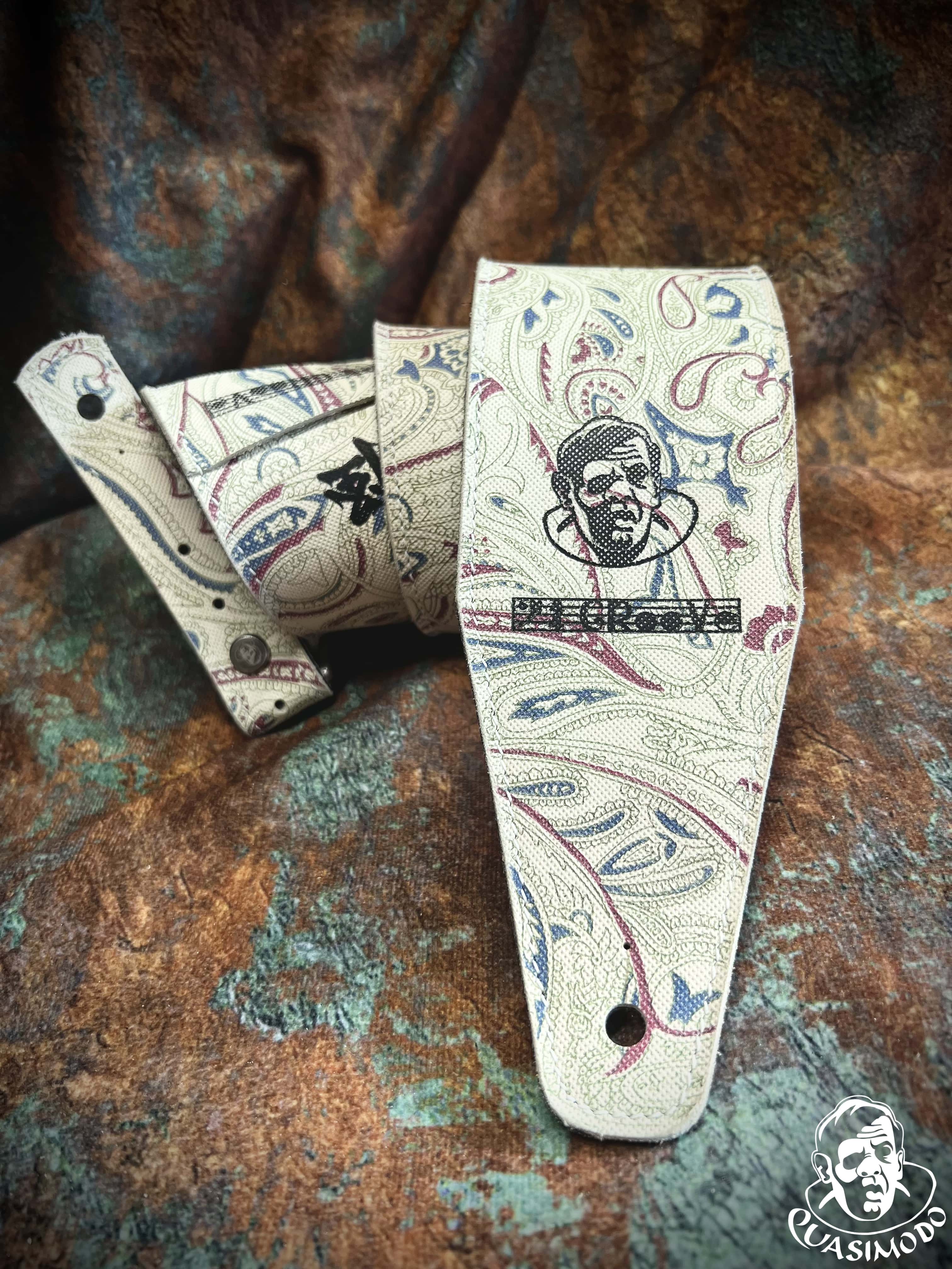 Image of Limited edition custom guitar strap-Face-Limit Design-L-062