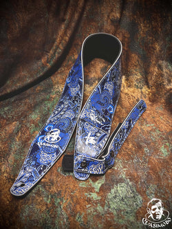 Image of Limited edition custom guitar strap-Face-Limit Design-L-063