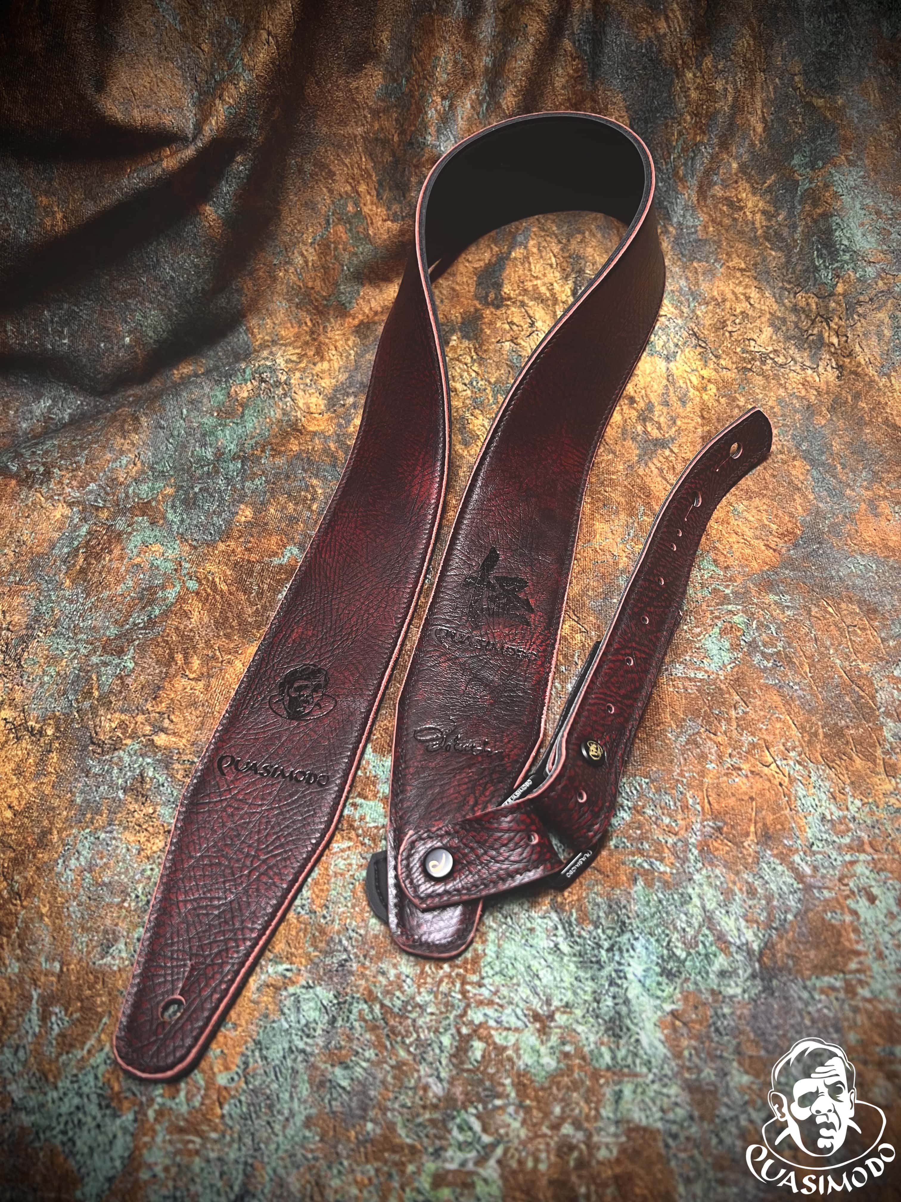 Image of Limited edition custom guitar strap-Face-Limit Design-L-067