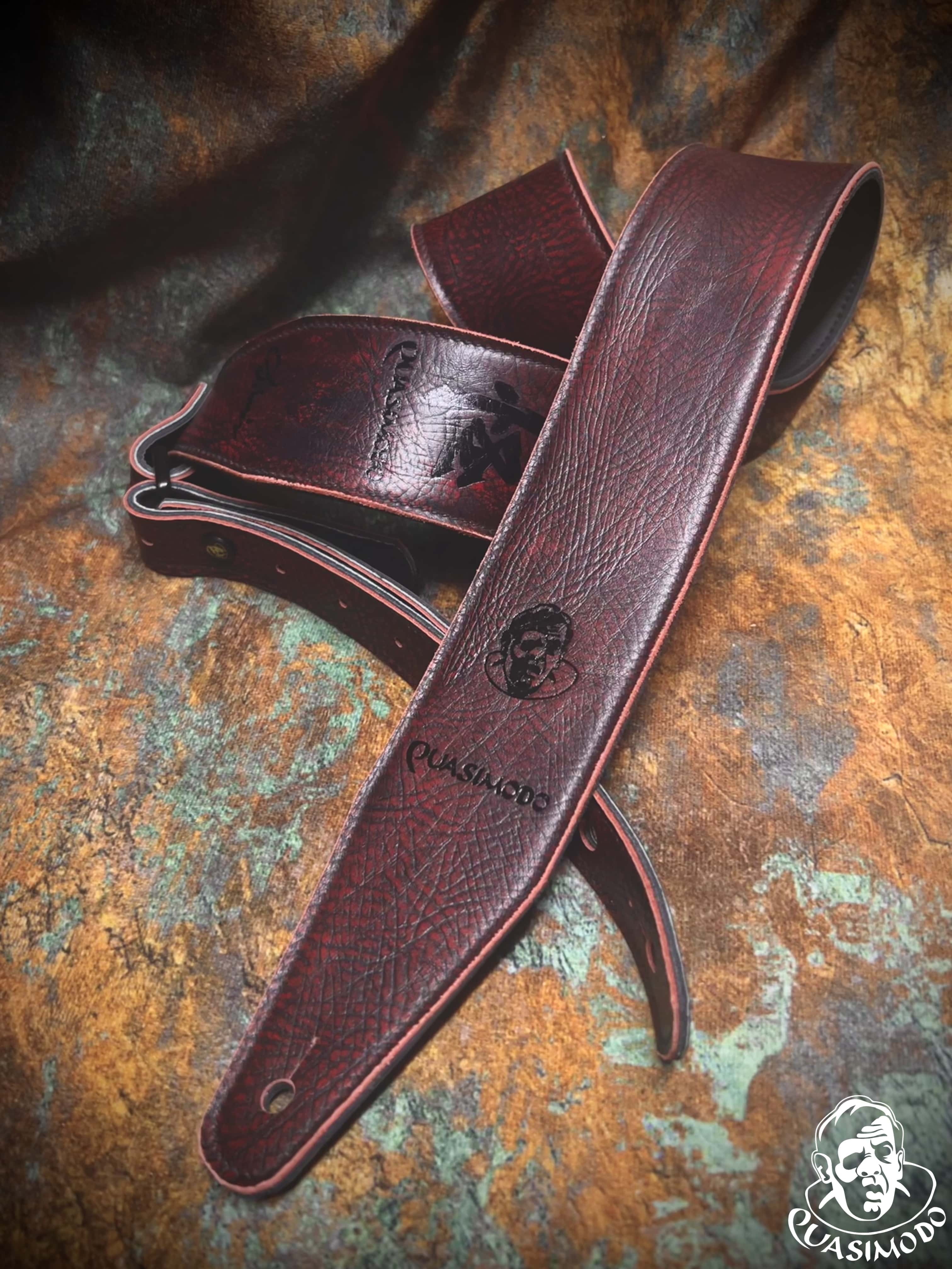 Image of Limited edition custom guitar strap-Face-Limit Design-L-067