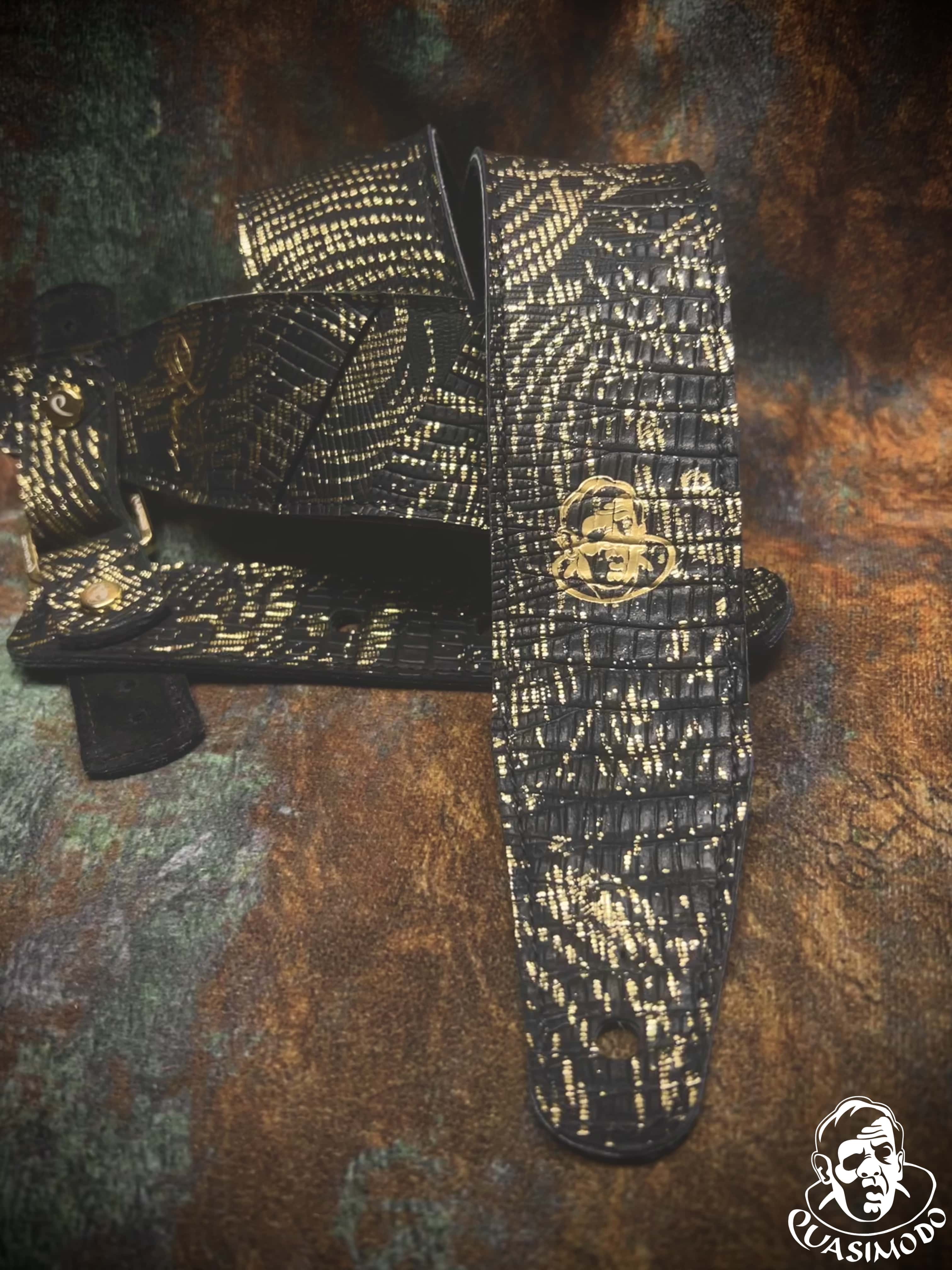 Image of Limited edition custom guitar strap-Face-Limit Design-L-074