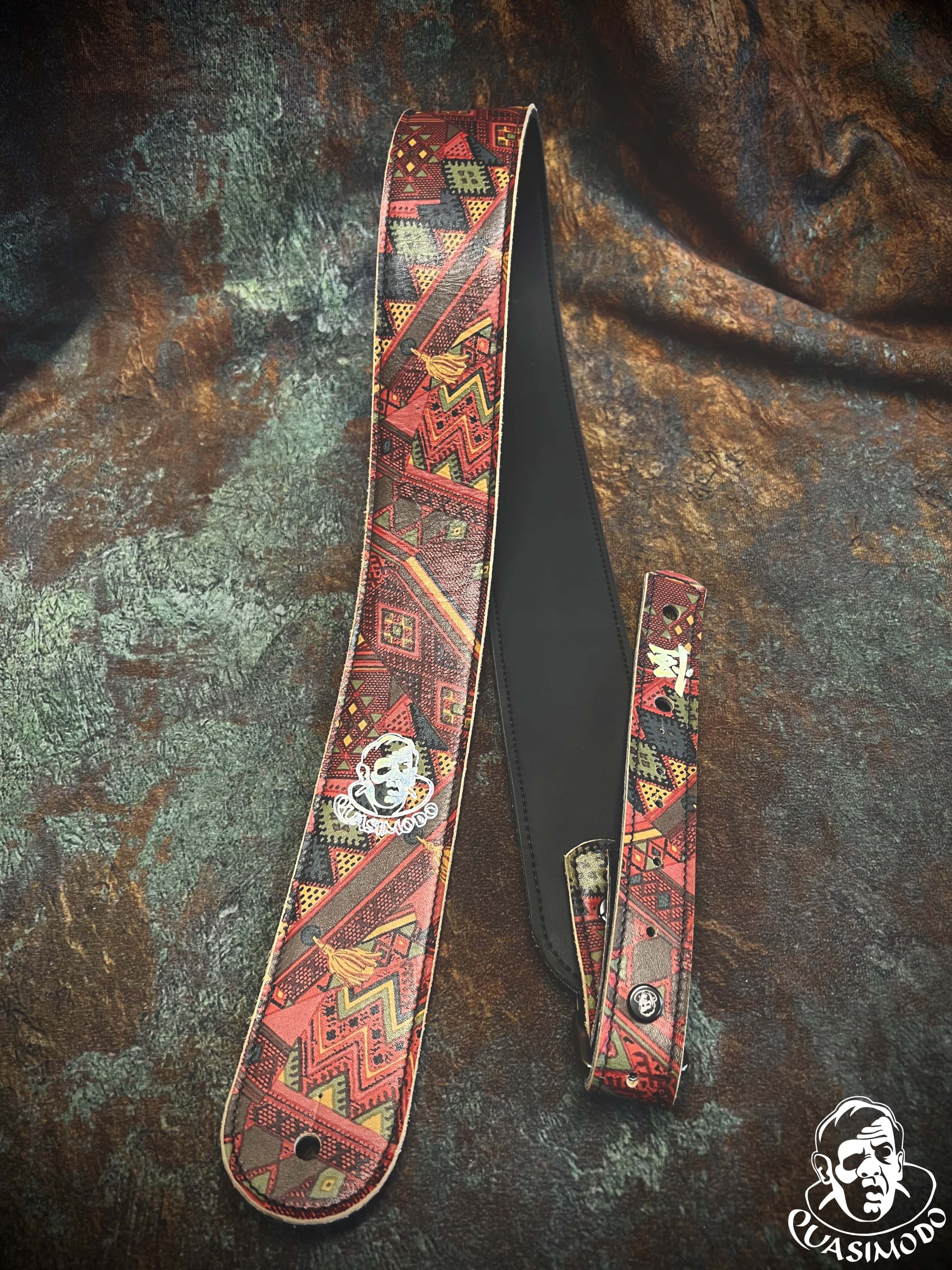 Image of Limited edition custom guitar strap-Face-Limit Design-L-075