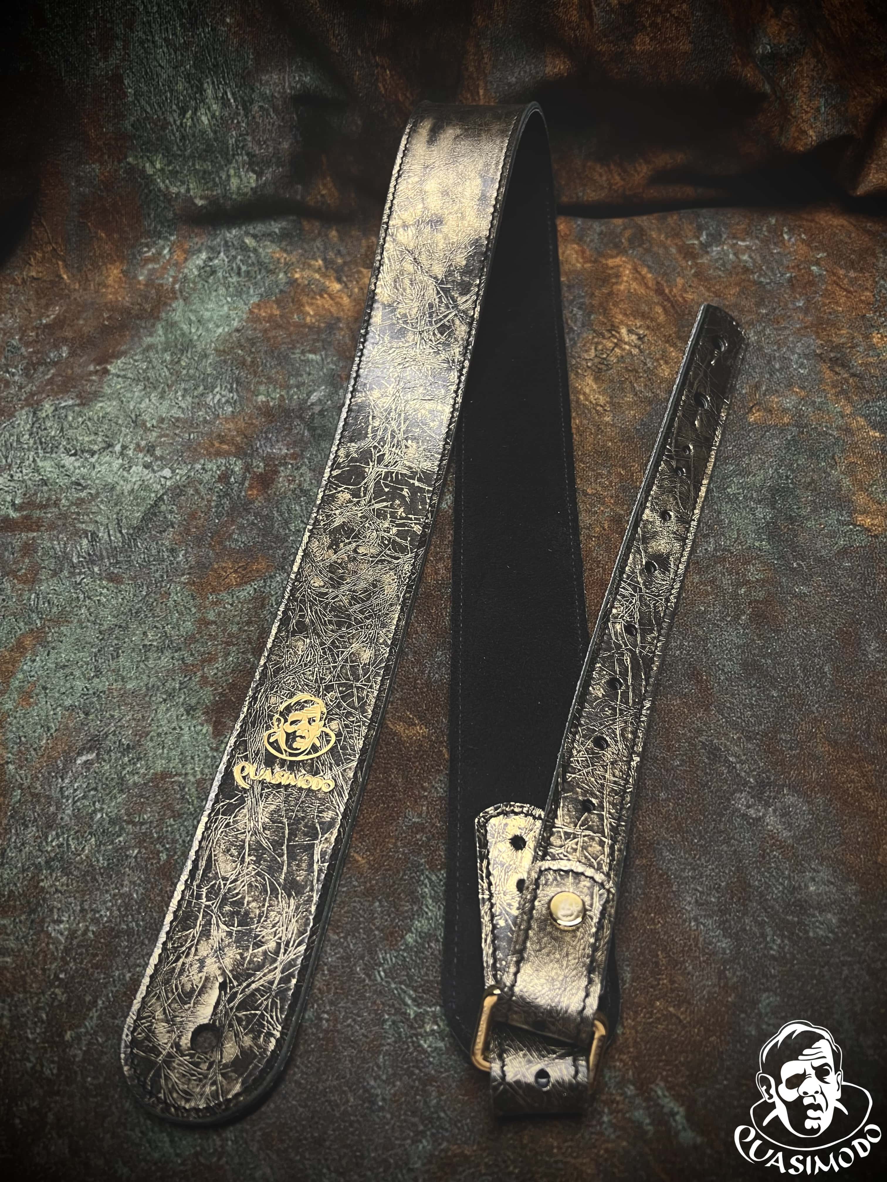 Image of Limited edition custom guitar strap-Face-Limit Design-L-078