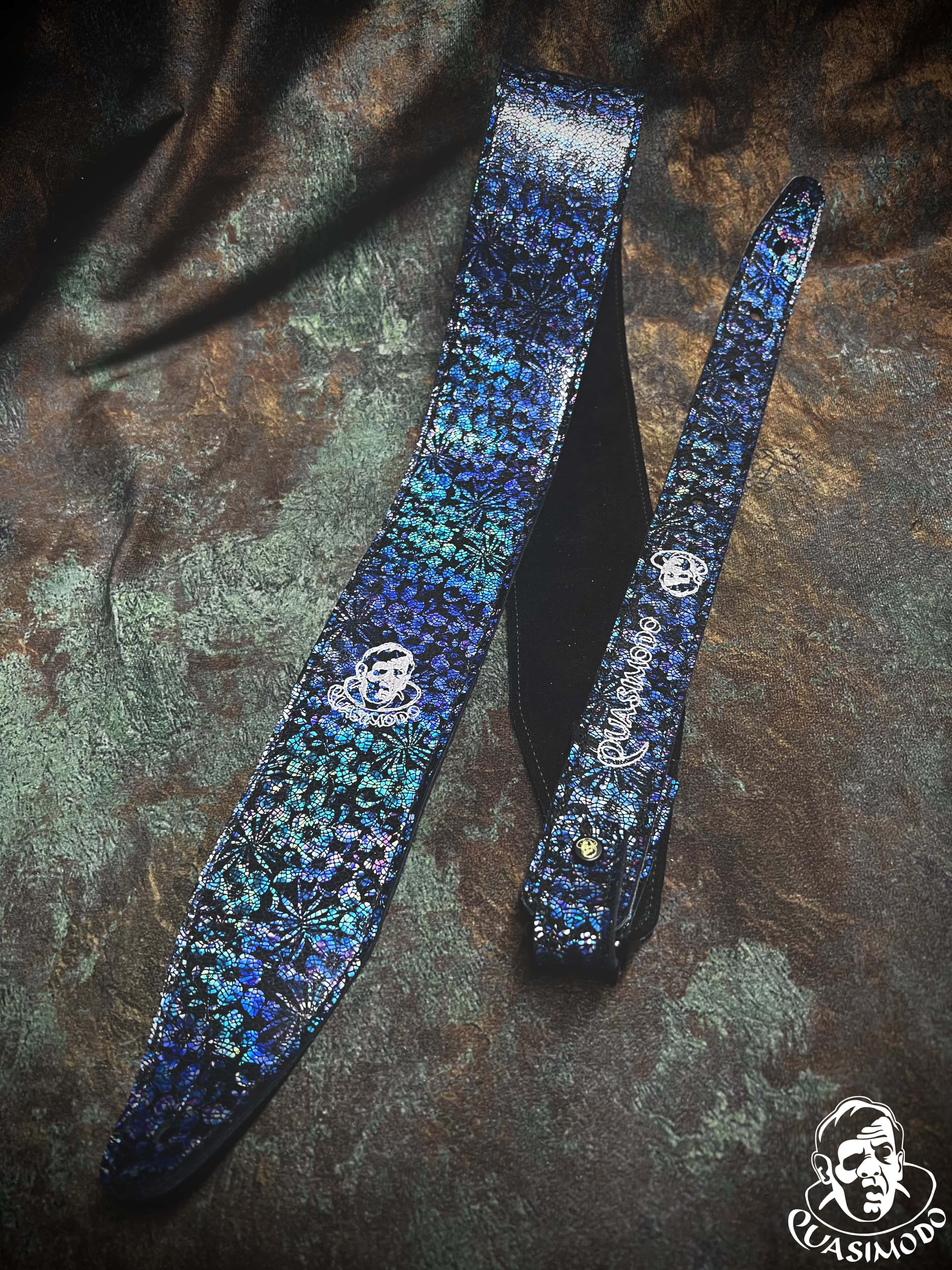 Image of Limited edition custom guitar strap-Face-Limit Design-L-094