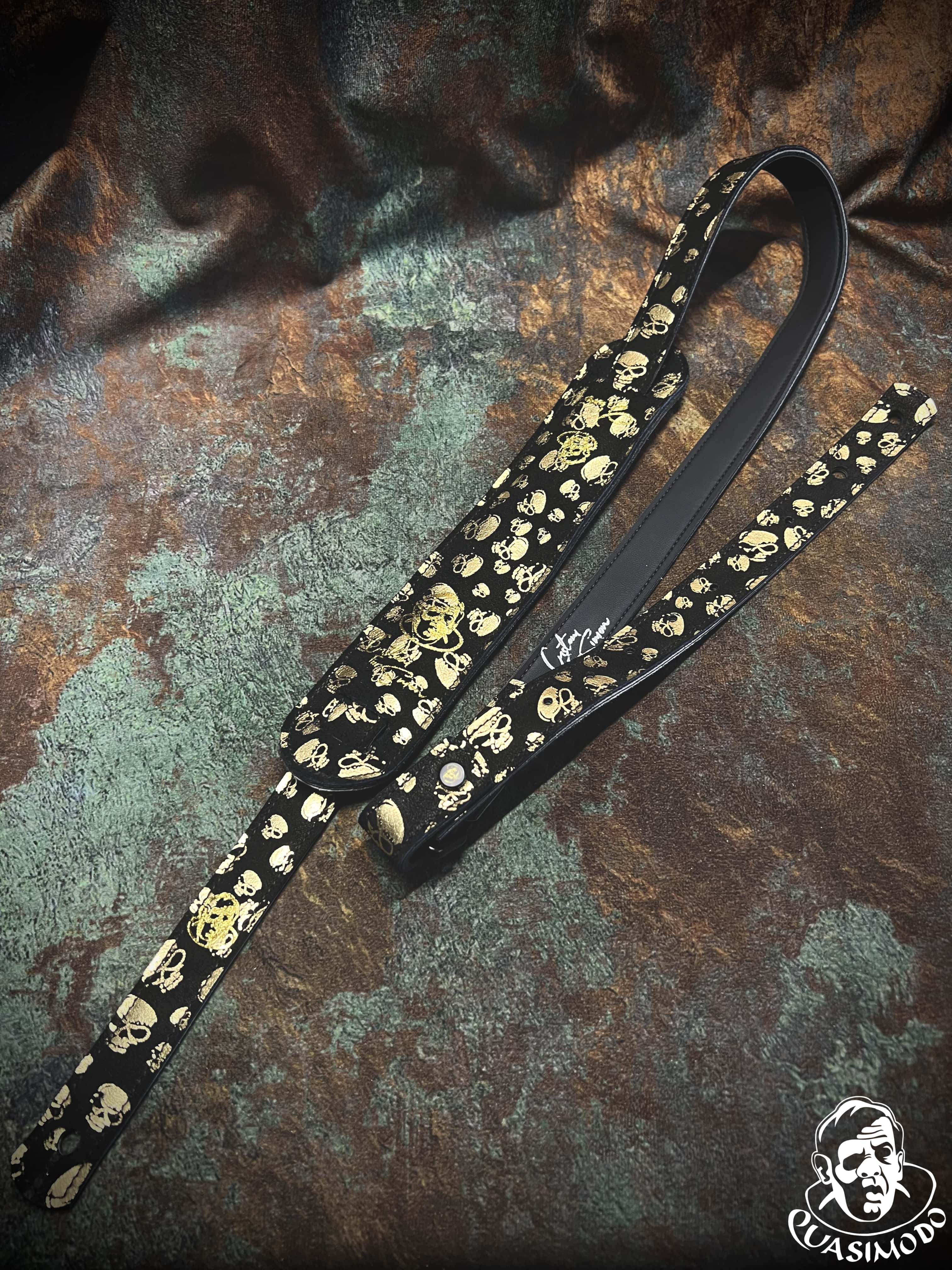 Image of Limited edition custom guitar strap-Face-Limit Design-L-095