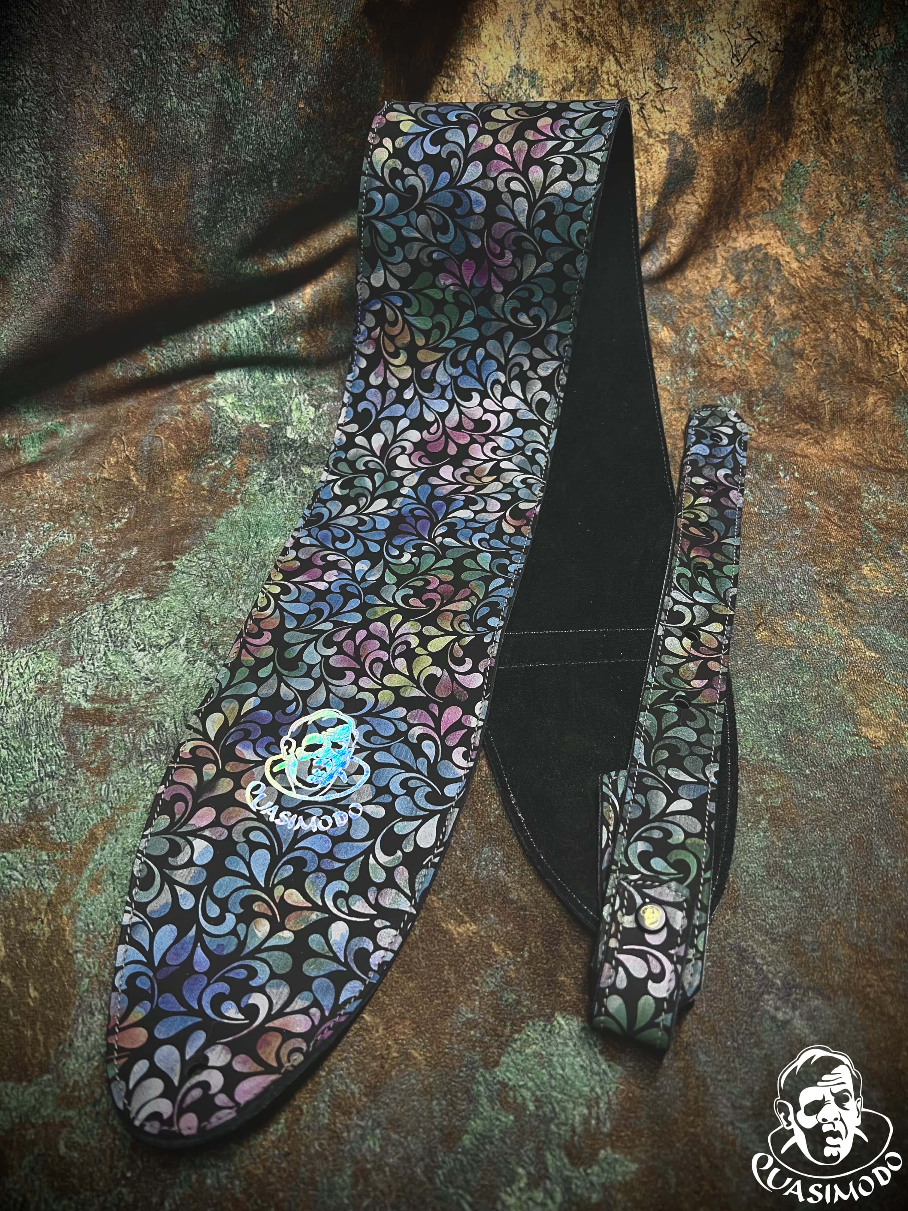 Image of Limited edition custom guitar strap-Face-Limit Design-L-097
