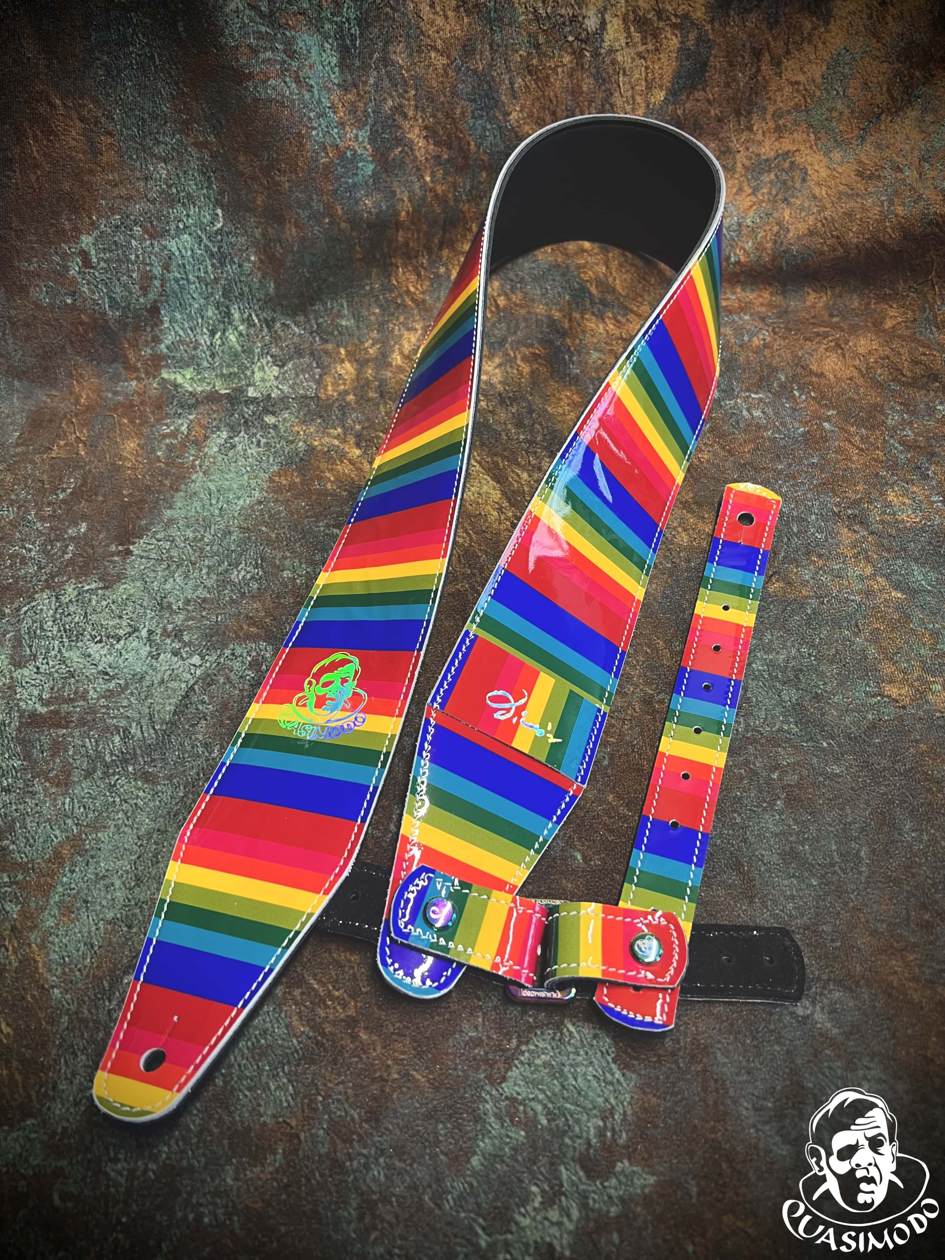 Image of Limited edition custom guitar strap-Face-Limit Design-L-098