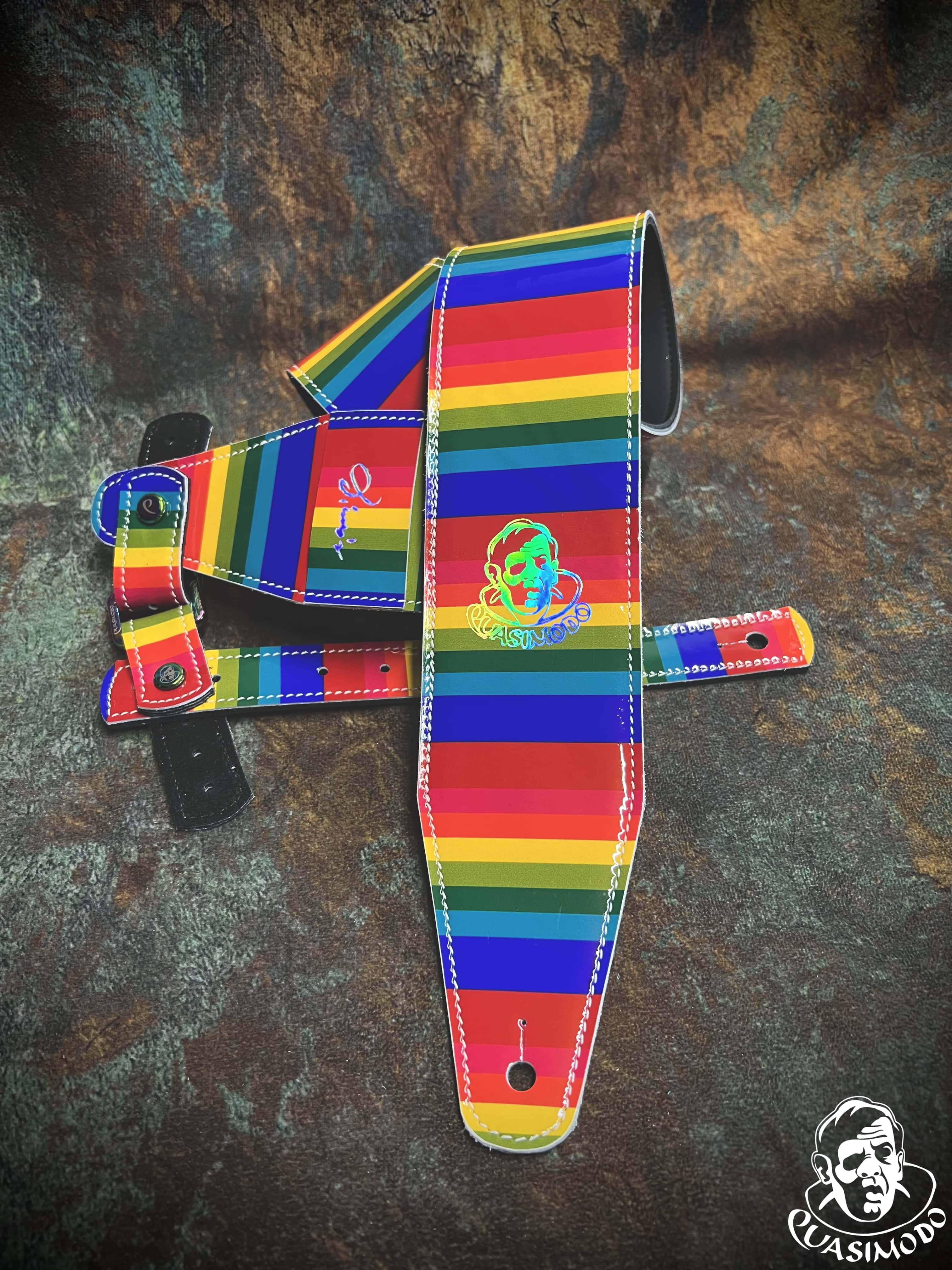 Image of Limited edition custom guitar strap-Face-Limit Design-L-098