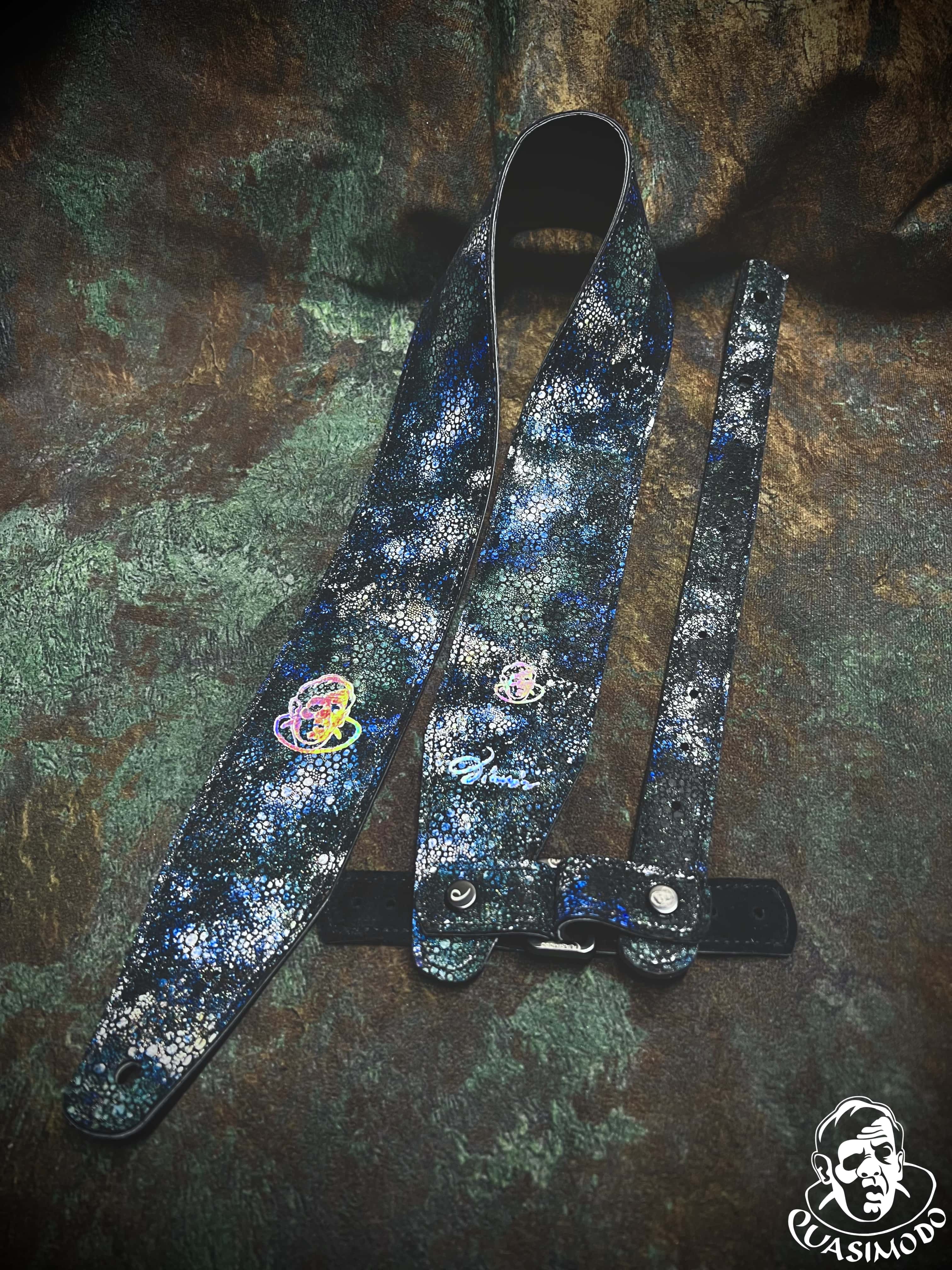 Image of Limited edition custom guitar strap-Face-Limit Design-L-109