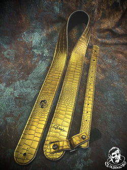 Image of Limited edition custom guitar strap-Face-Limit Design-L-116