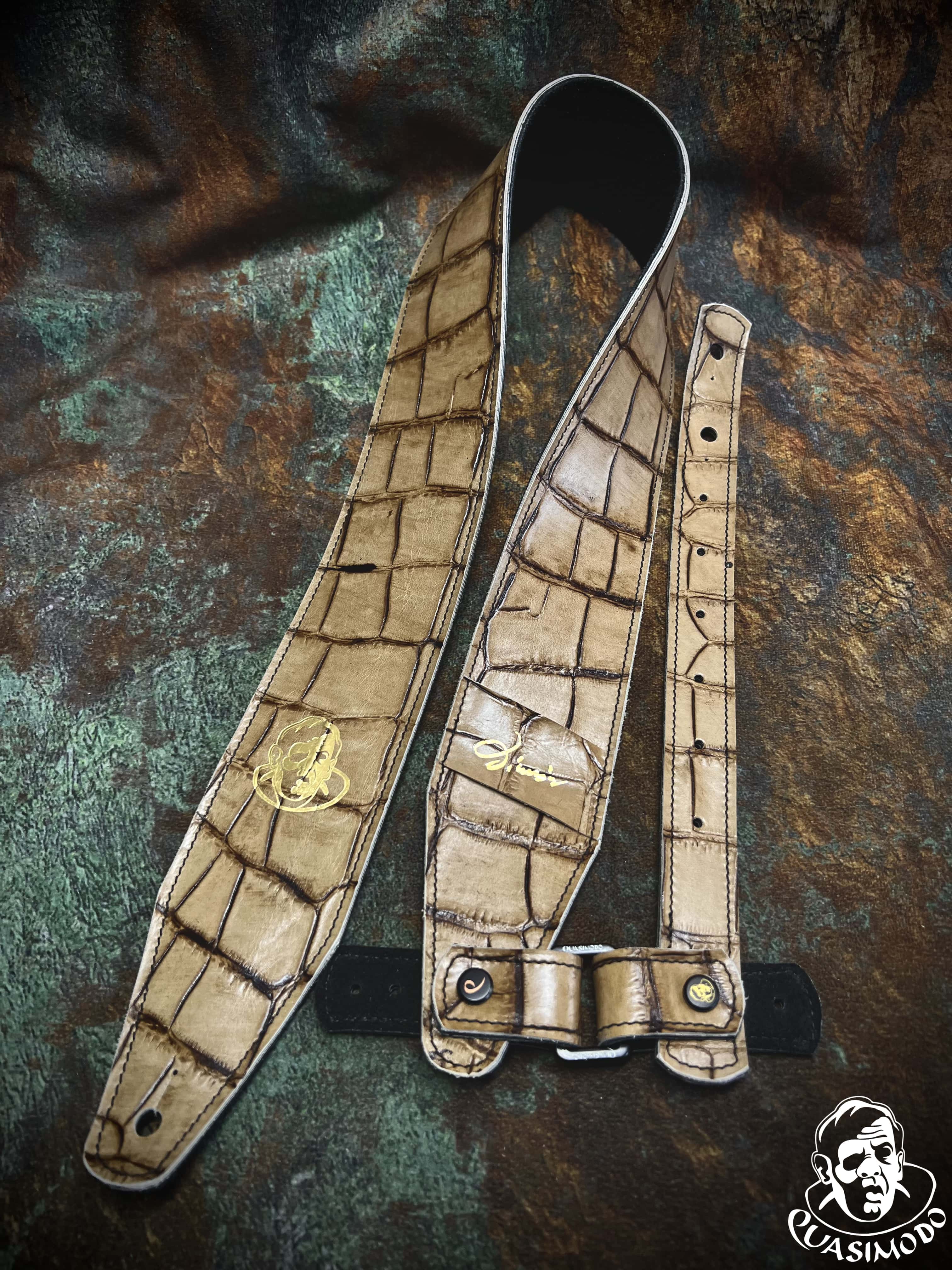 Image of Limited edition custom guitar strap-Face-Limit Design-L-118