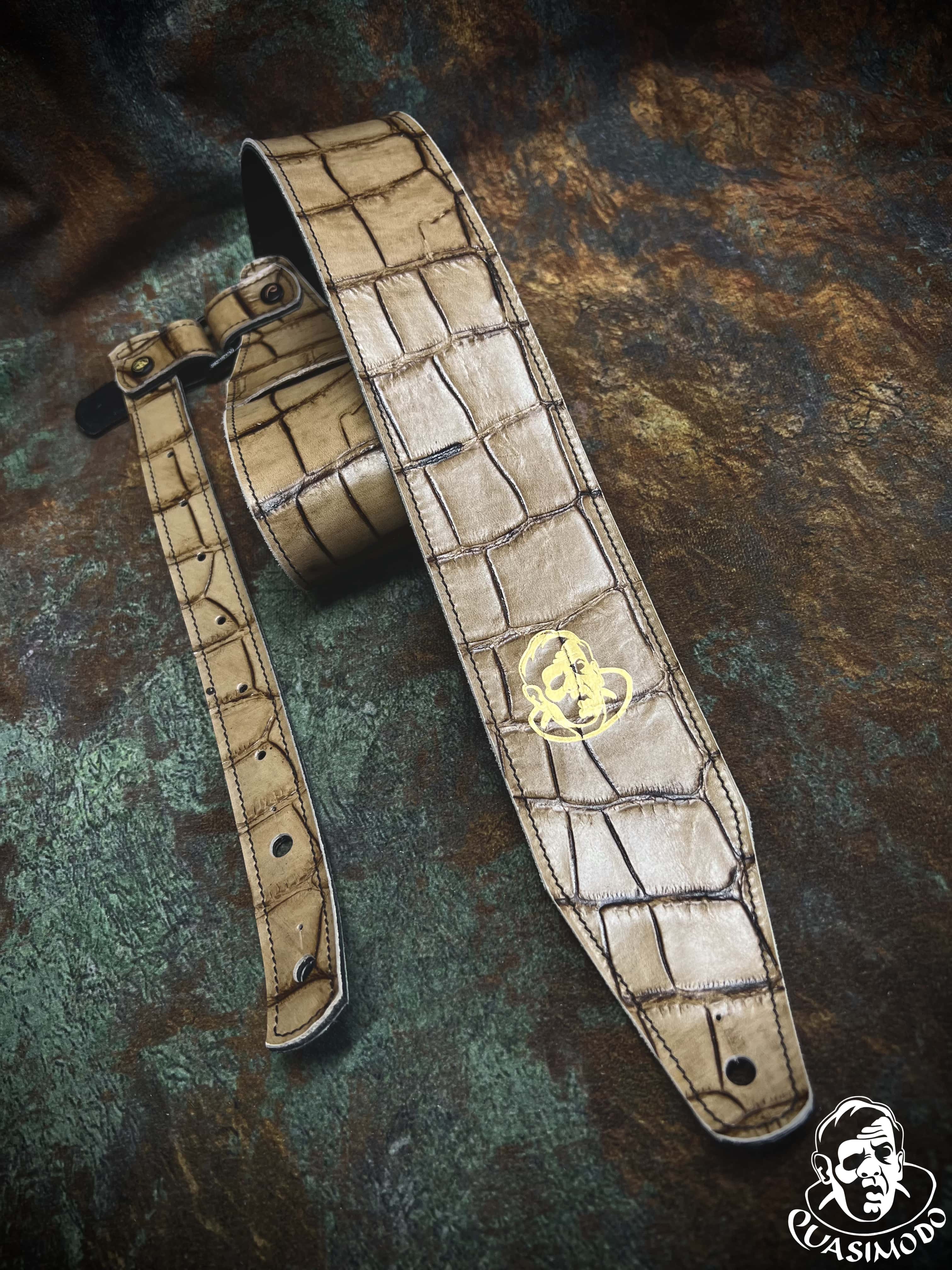 Image of Limited edition custom guitar strap-Face-Limit Design-L-118