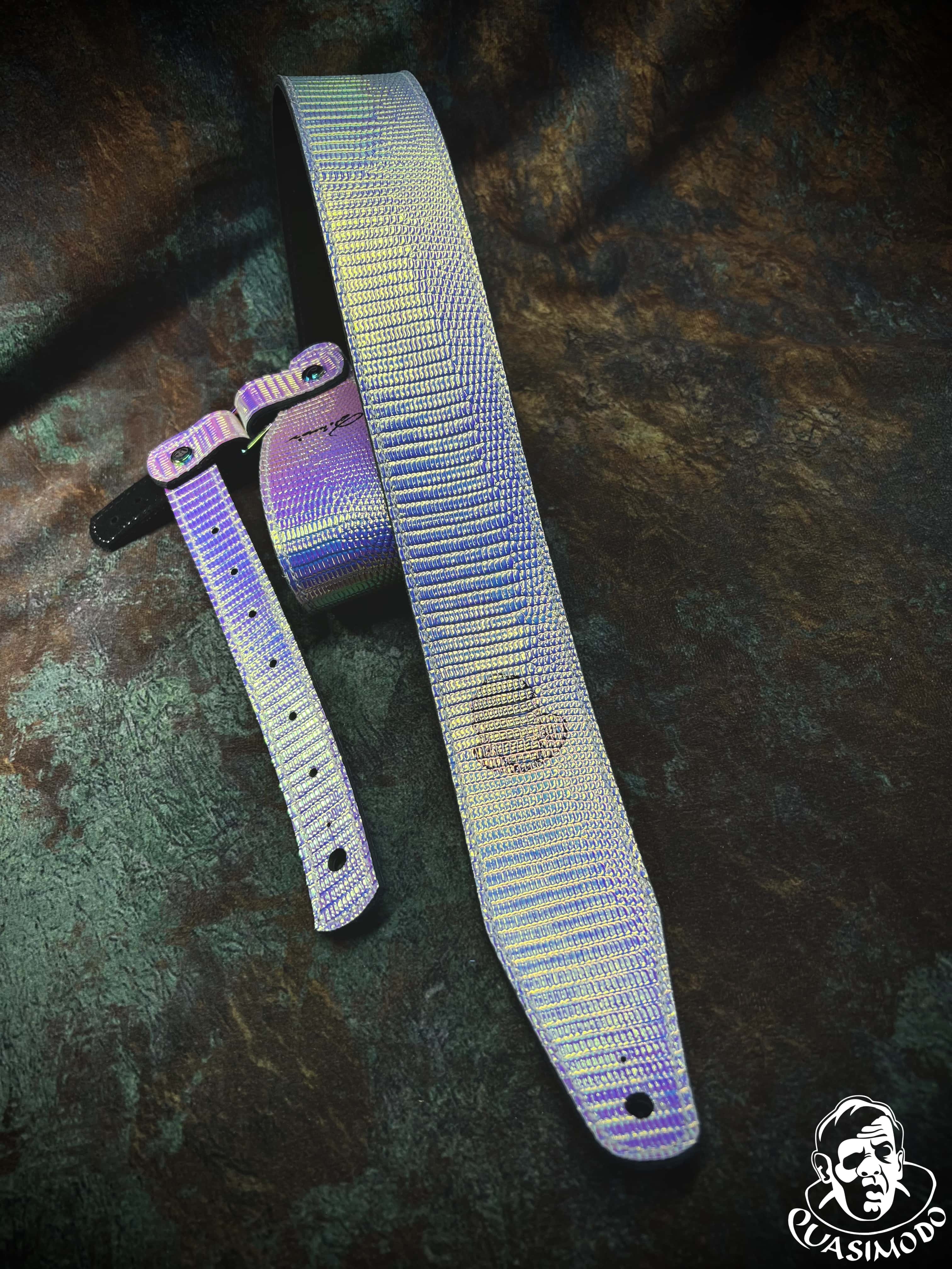 Image of Limited edition custom guitar strap-Face-Limit Design-L-122