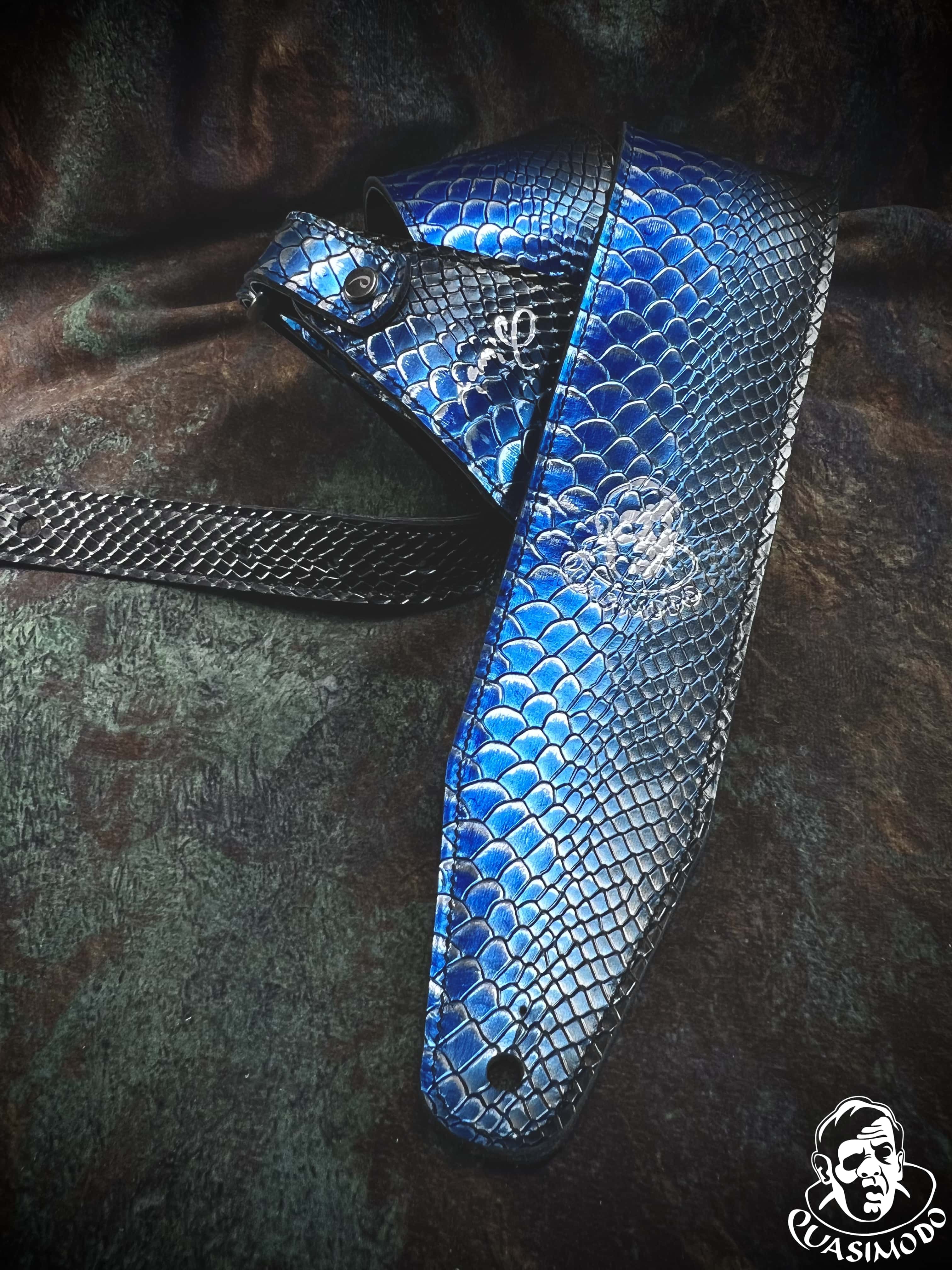 Image of Limited edition custom guitar strap-Face-Limit Design-L-129