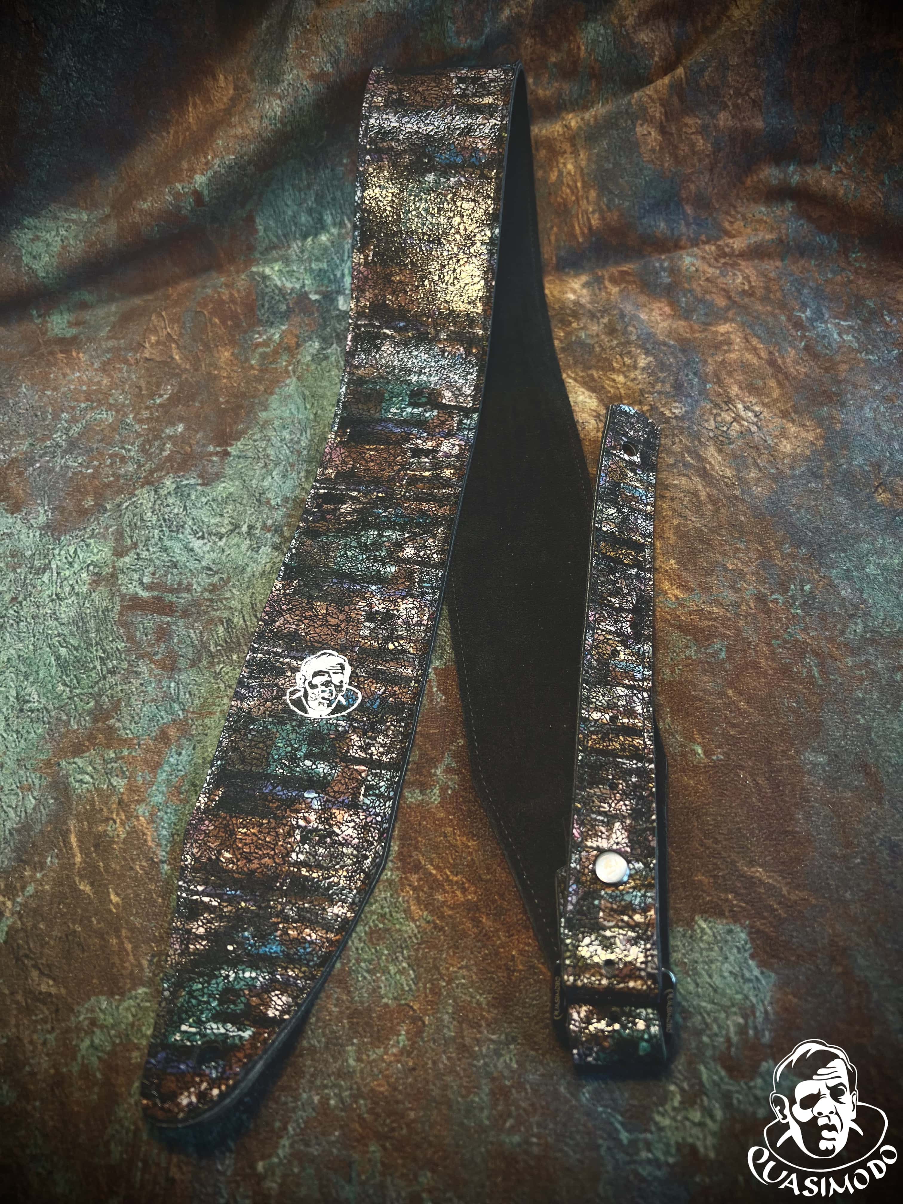 Image of Limited edition custom guitar strap-Face-Limit Design-L-133