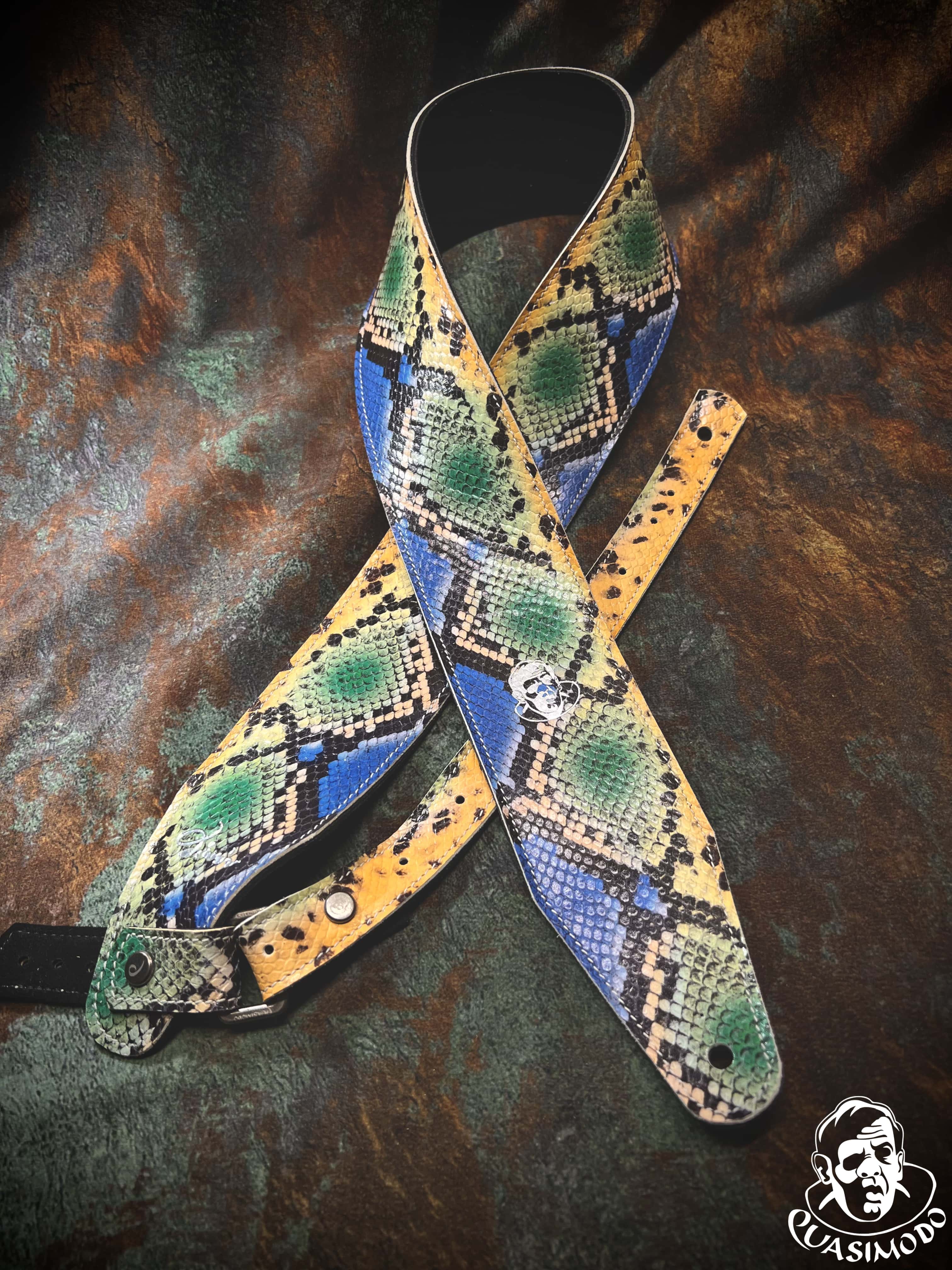 Image of Limited edition custom guitar strap-Face-Limit Design-L-135