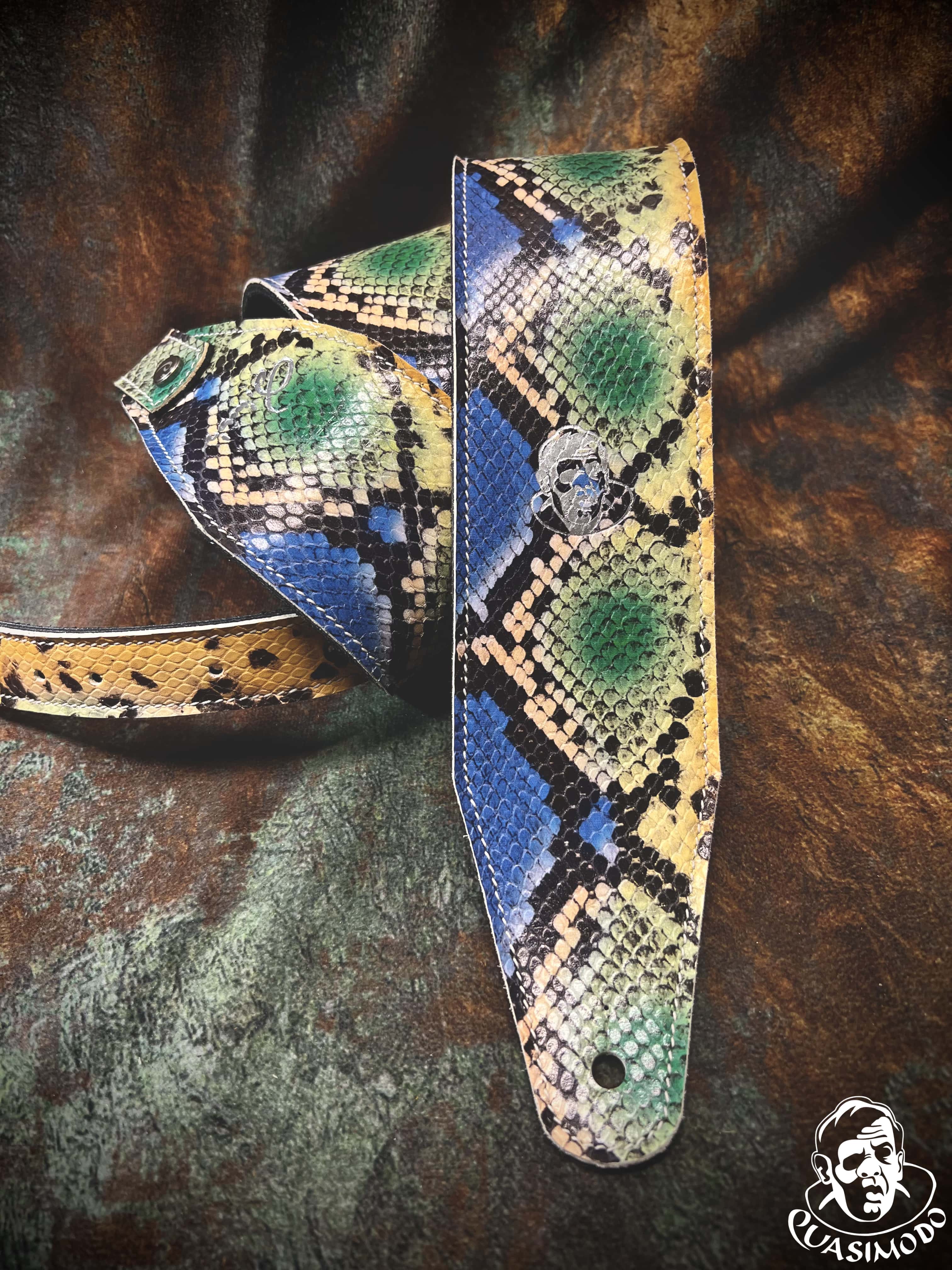 Image of Limited edition custom guitar strap-Face-Limit Design-L-135