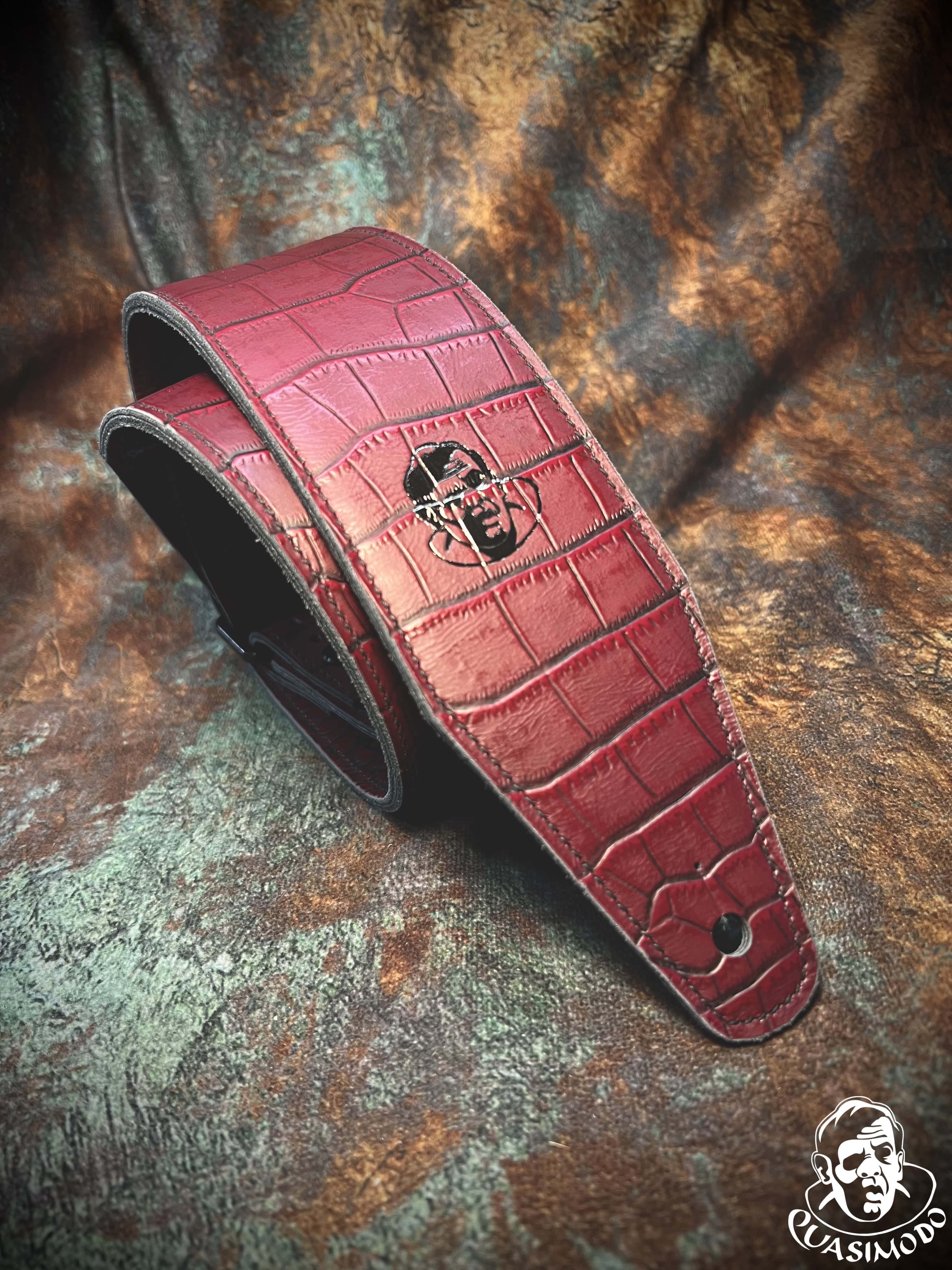 Image of Limited edition custom guitar strap-Face-Limit Design-L-140