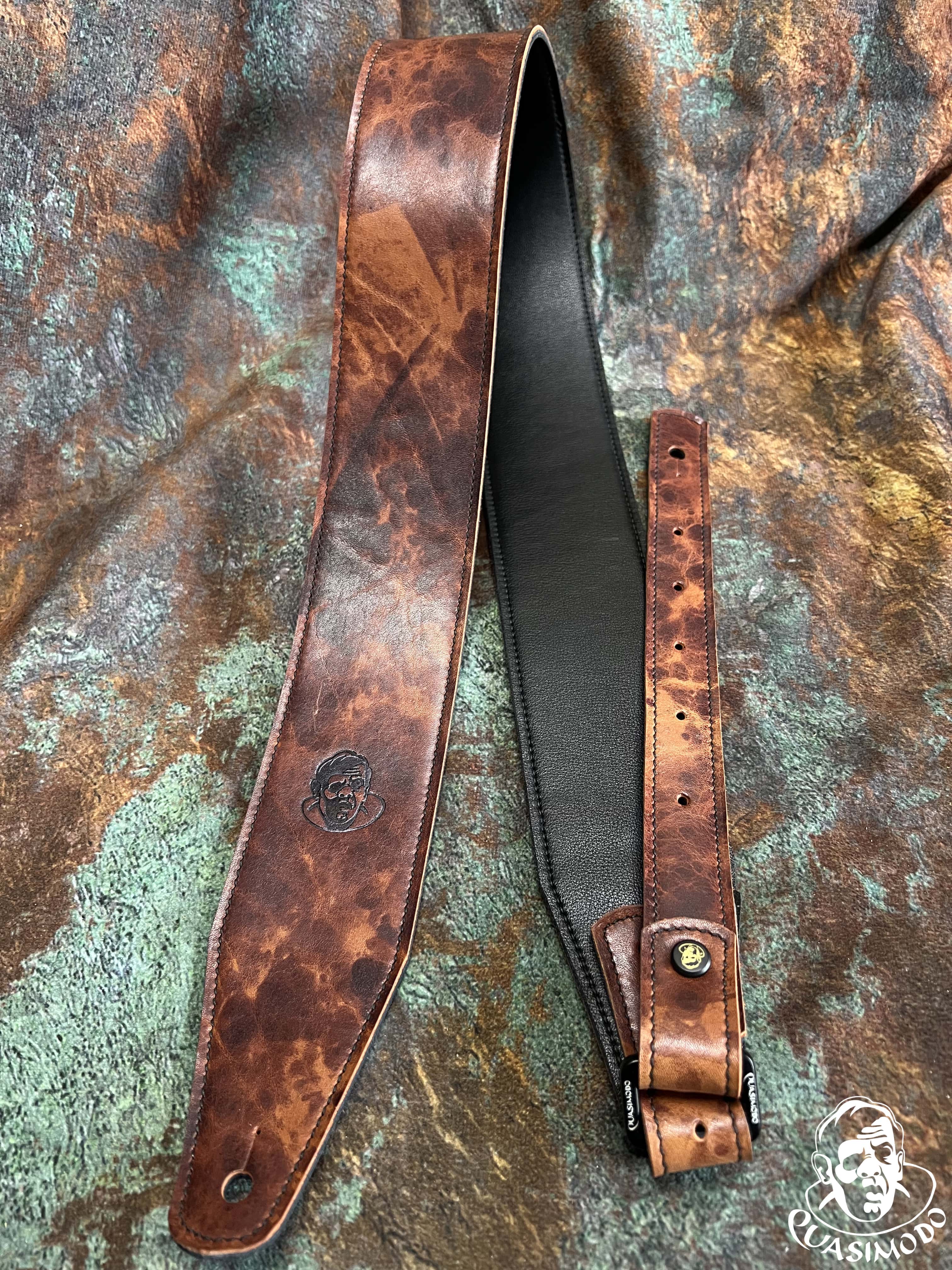 Image of Limited edition custom guitar strap-Face-Limit Design-L-146