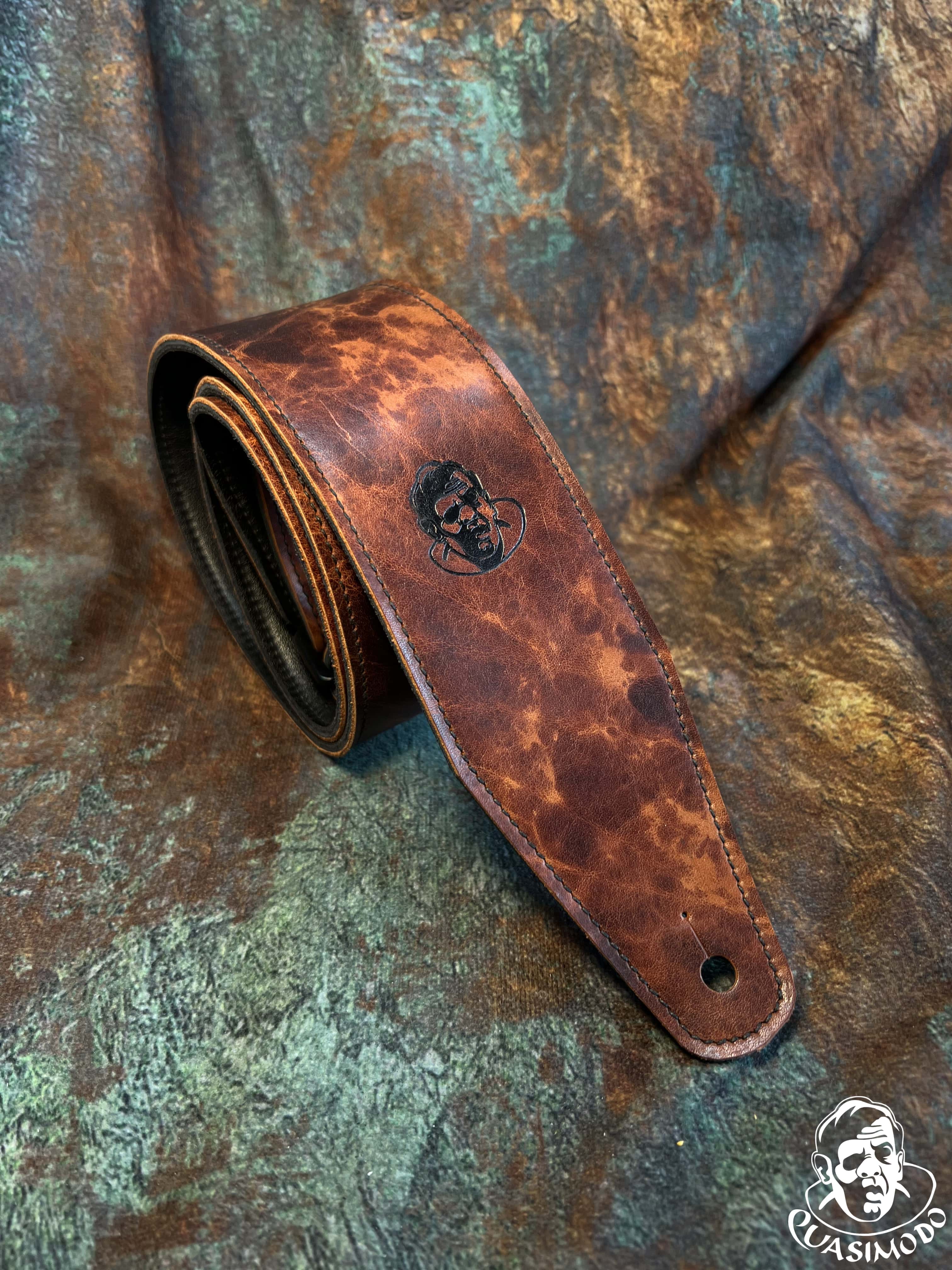 Image of Limited edition custom guitar strap-Face-Limit Design-L-146