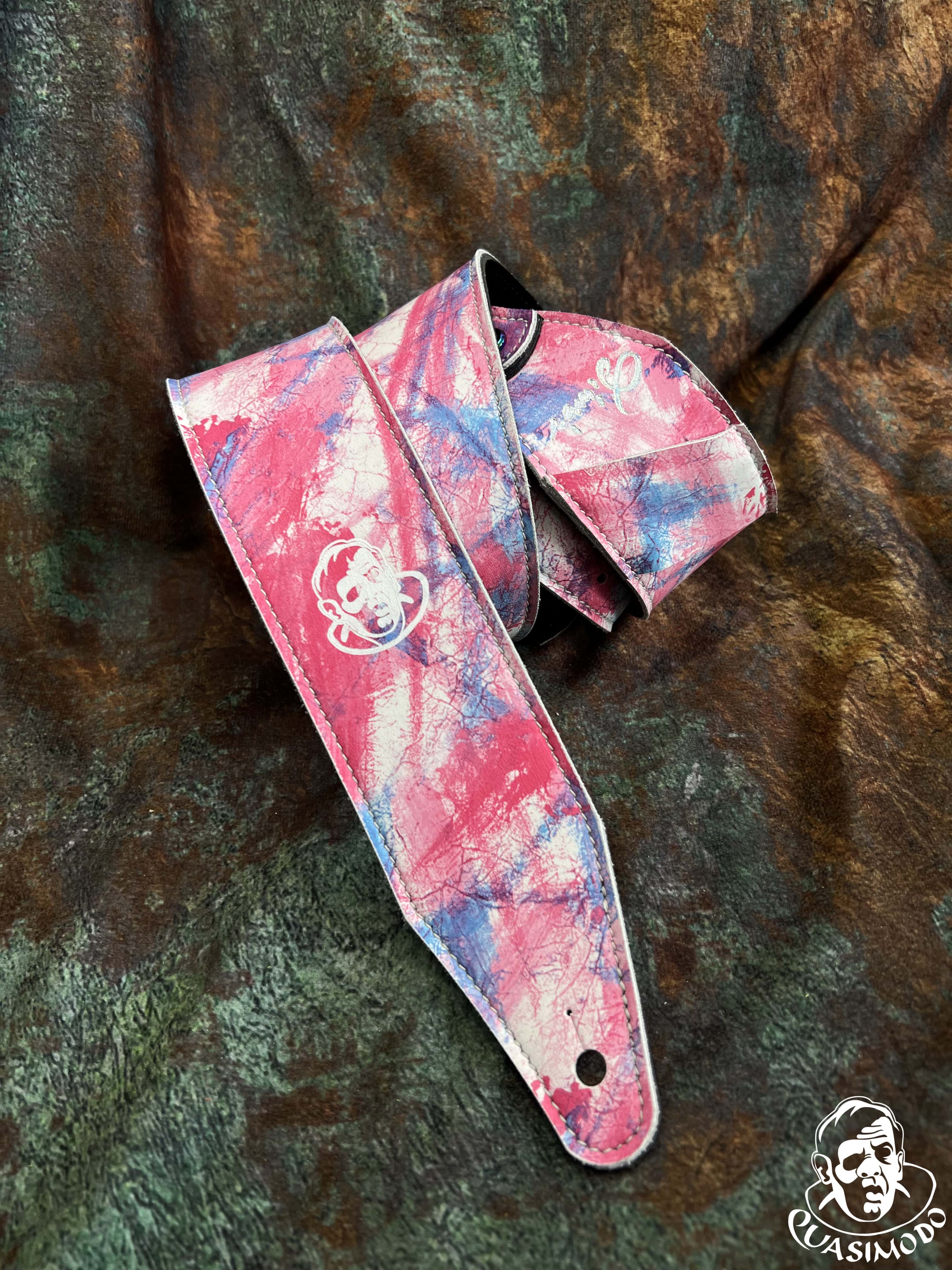 Image of Limited edition custom guitar strap-Face-Limit Design-L-147