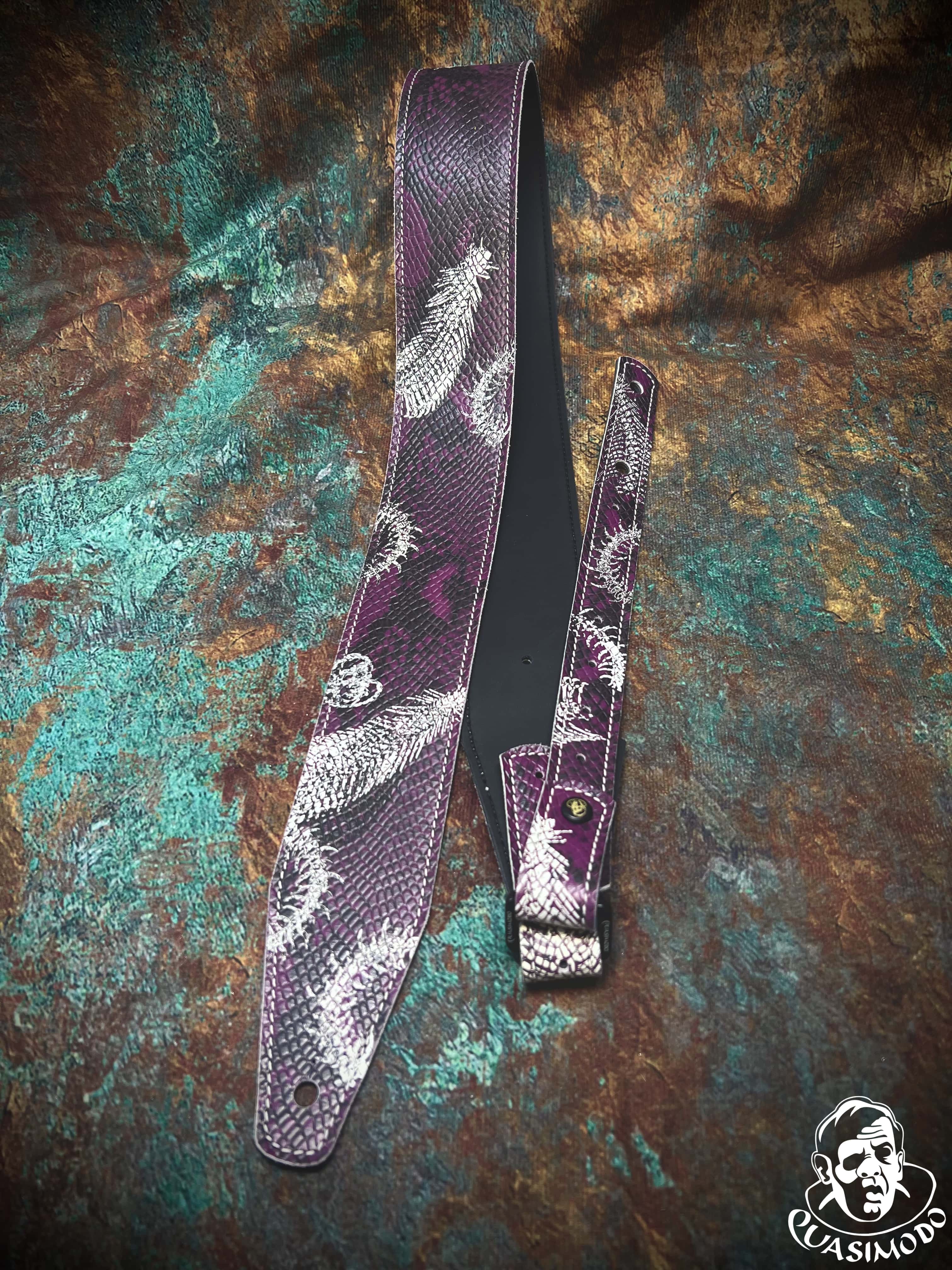 Image of Limited edition custom guitar strap-Face-Limit Design-L-244