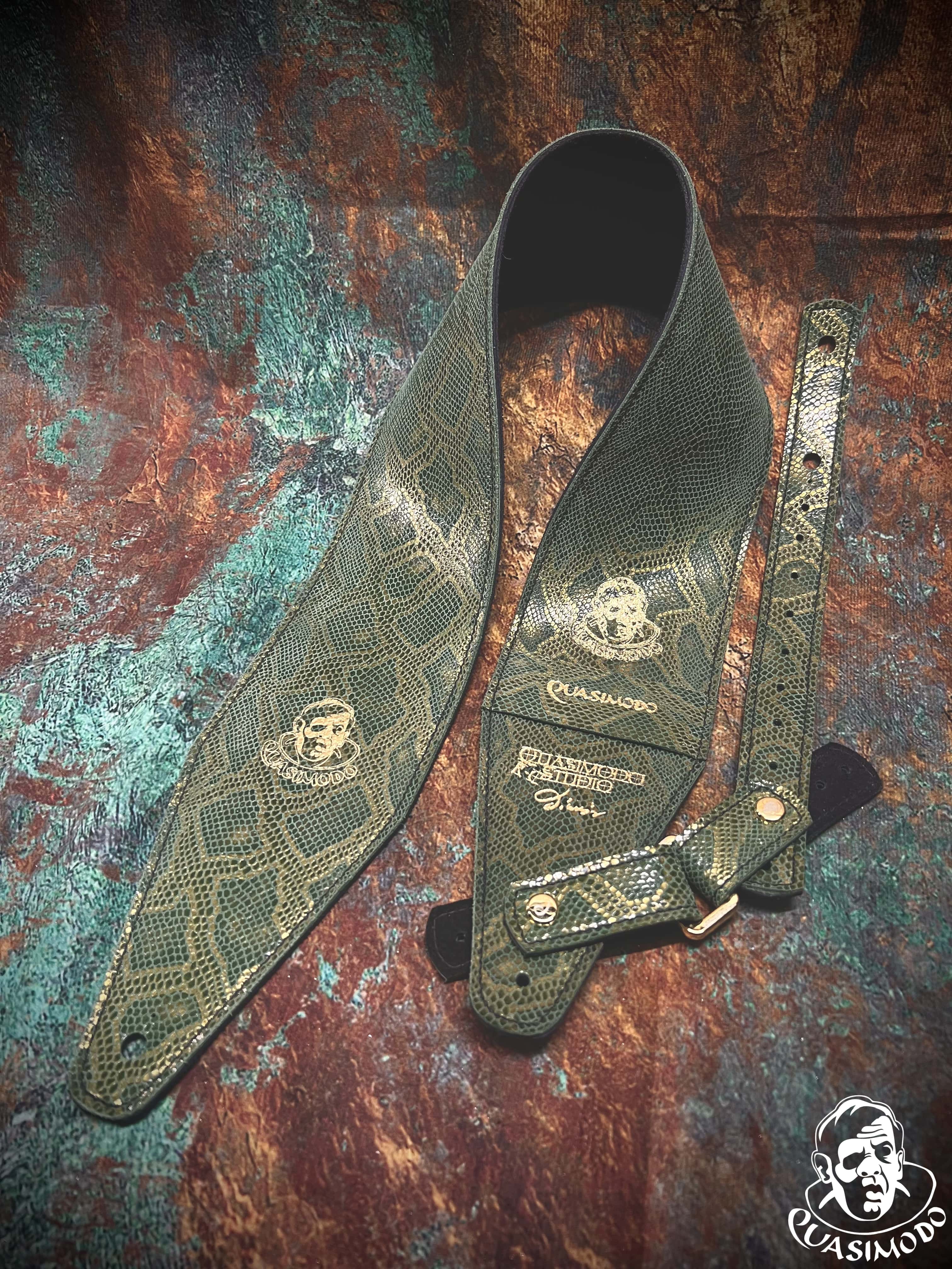 Image of Limited edition custom guitar strap-Face-Limit Design-L-266