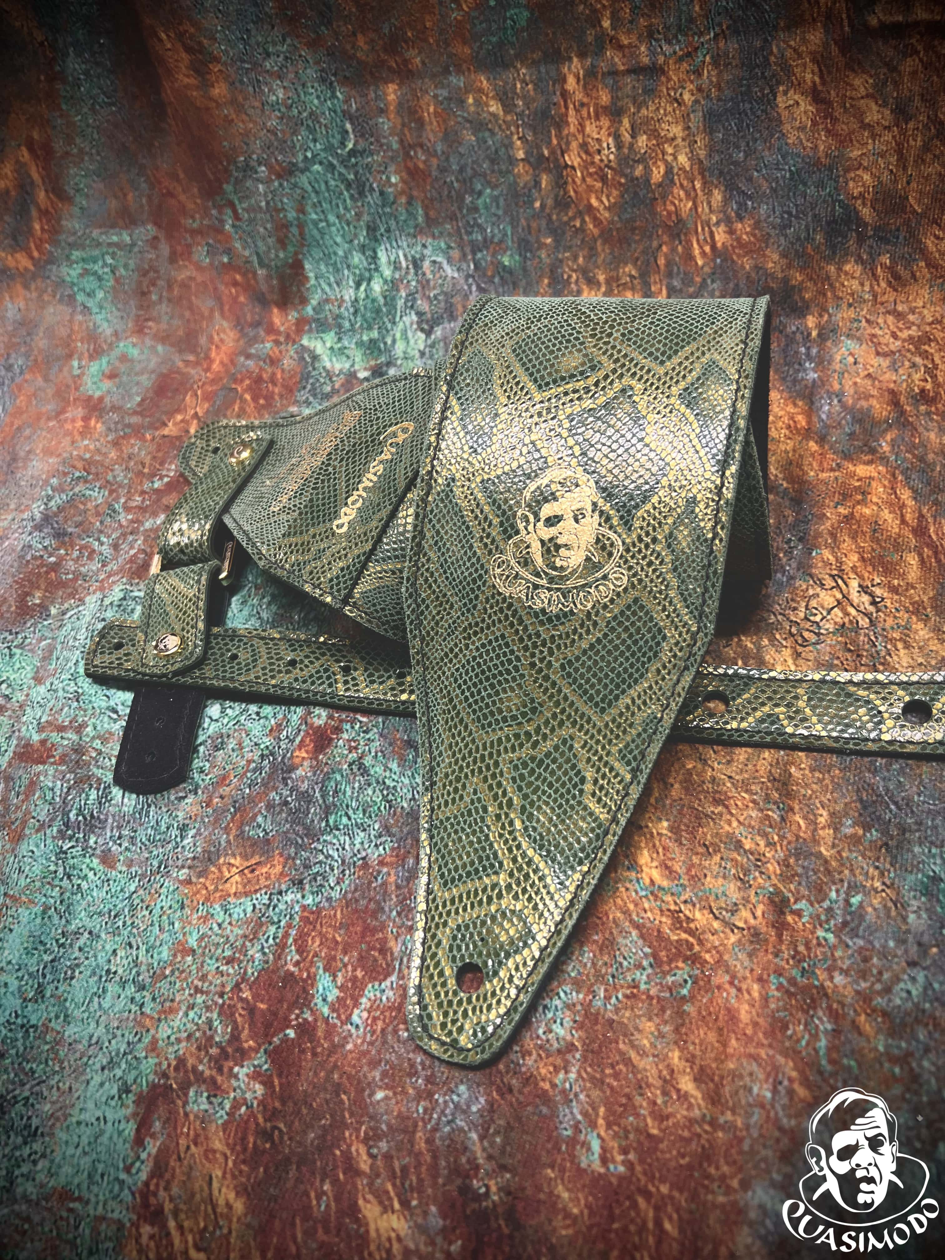 Image of Limited edition custom guitar strap-Face-Limit Design-L-266