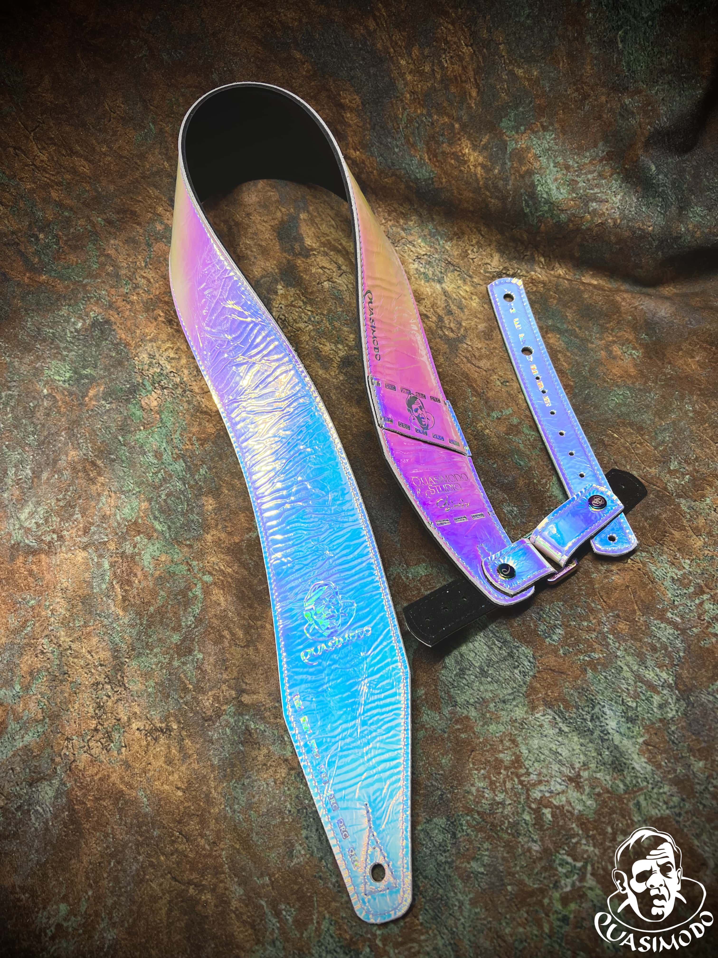 Image of Limited edition custom guitar strap-Face-Limit Design-L-269