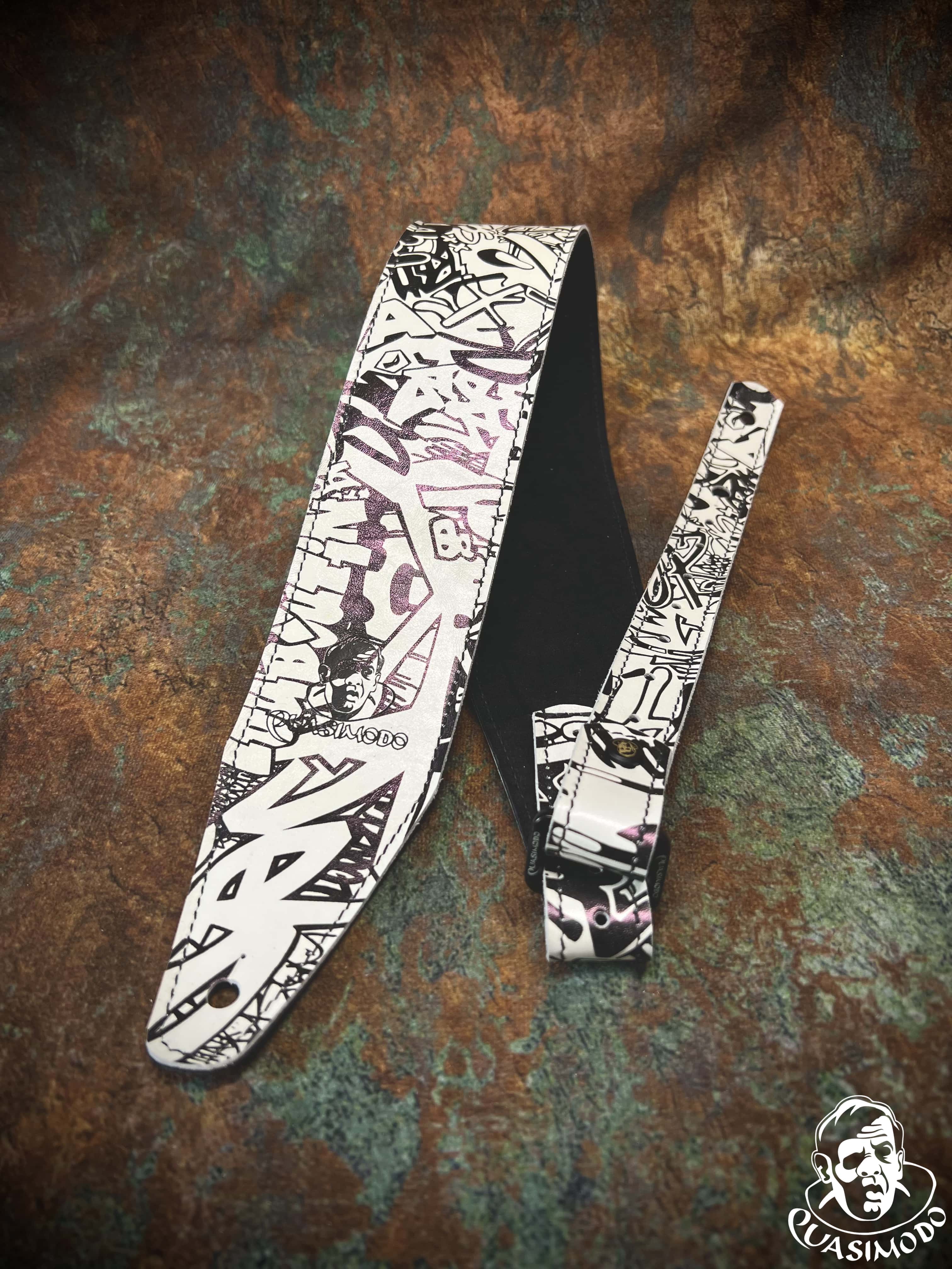 Image of Limited edition custom guitar strap-Face-Limit Design-L-271