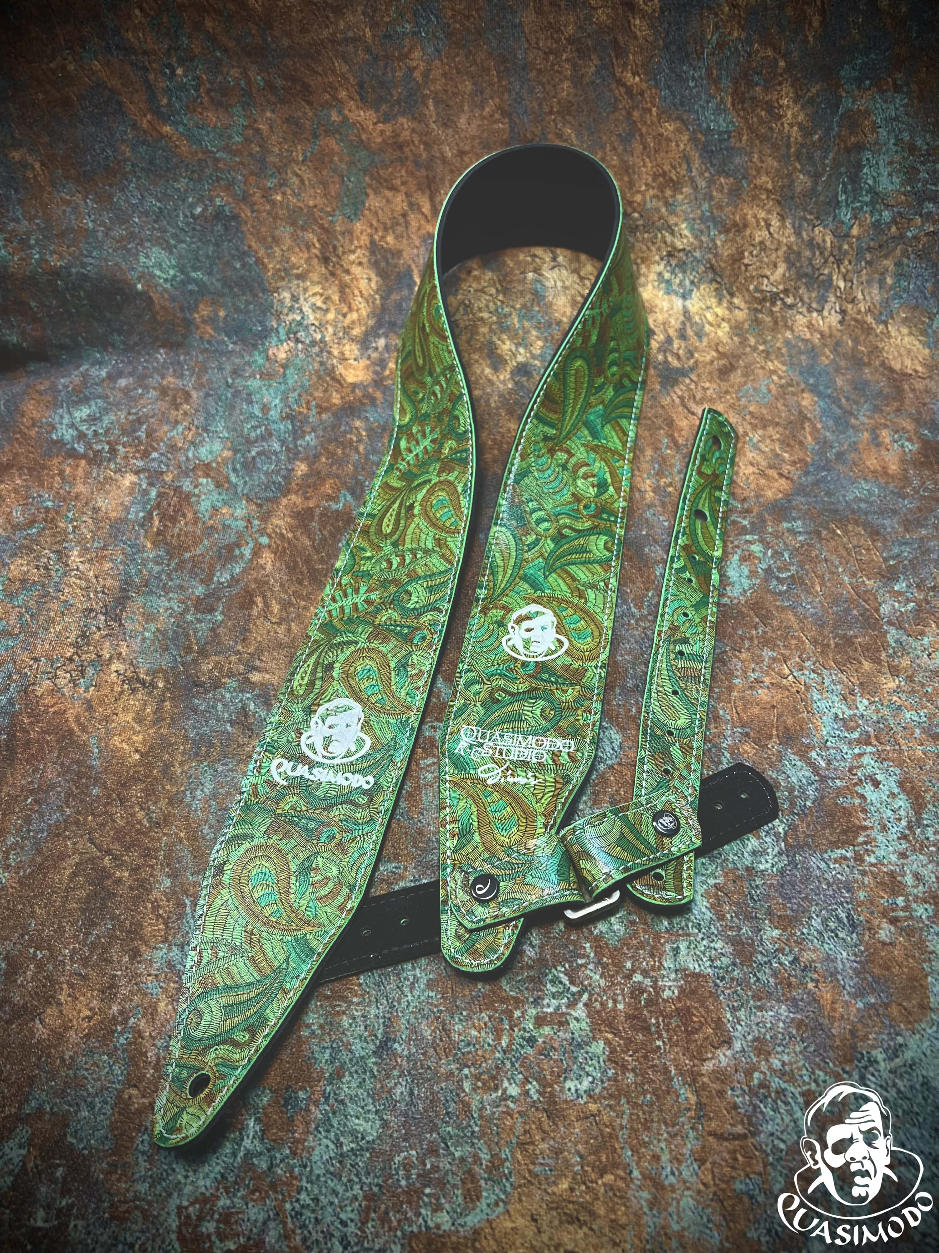 Image of Limited edition custom guitar strap-Face-Limit Design-L-287