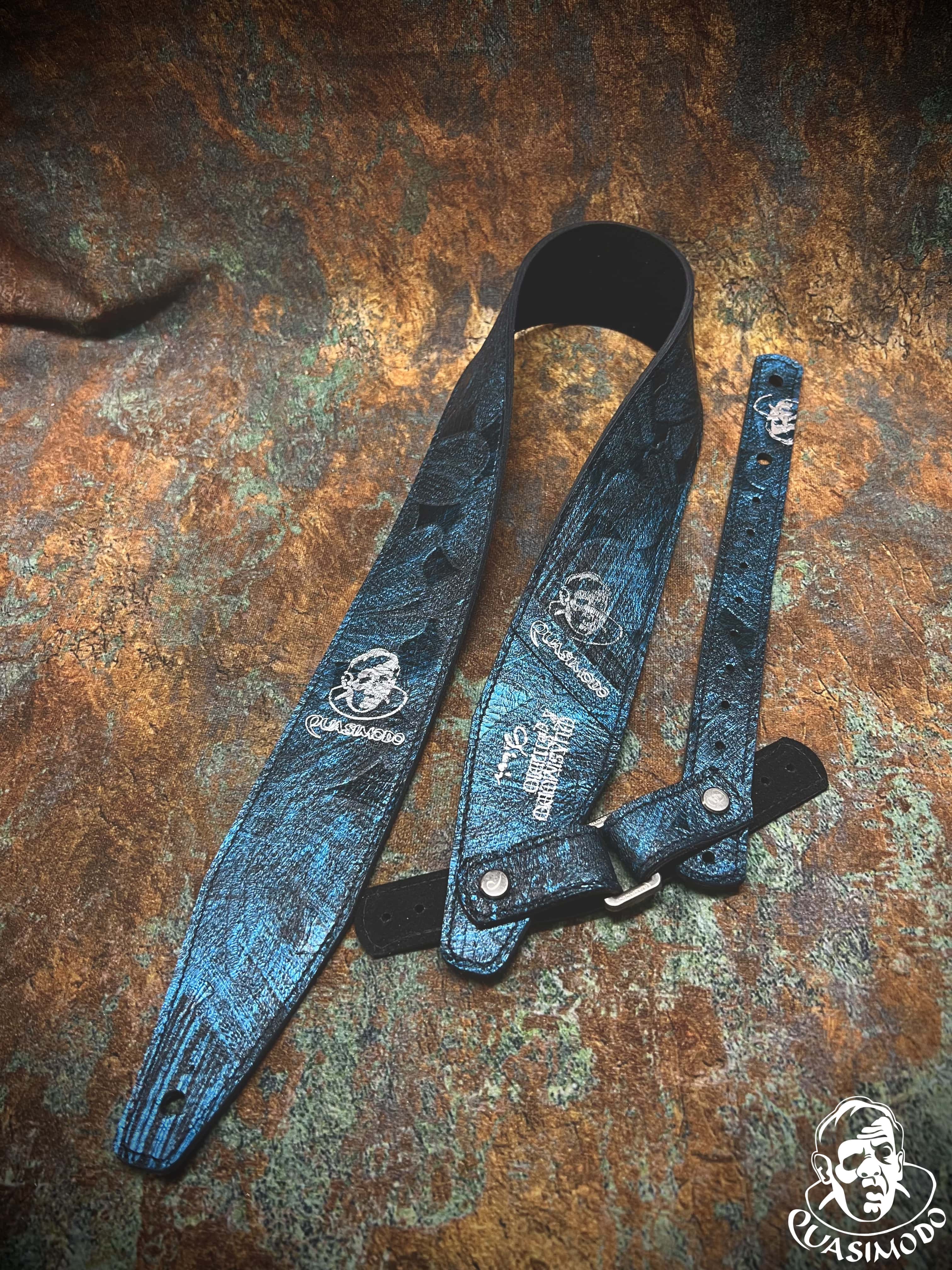 Image of Limited edition custom guitar strap-Face-Limit Design-L-295